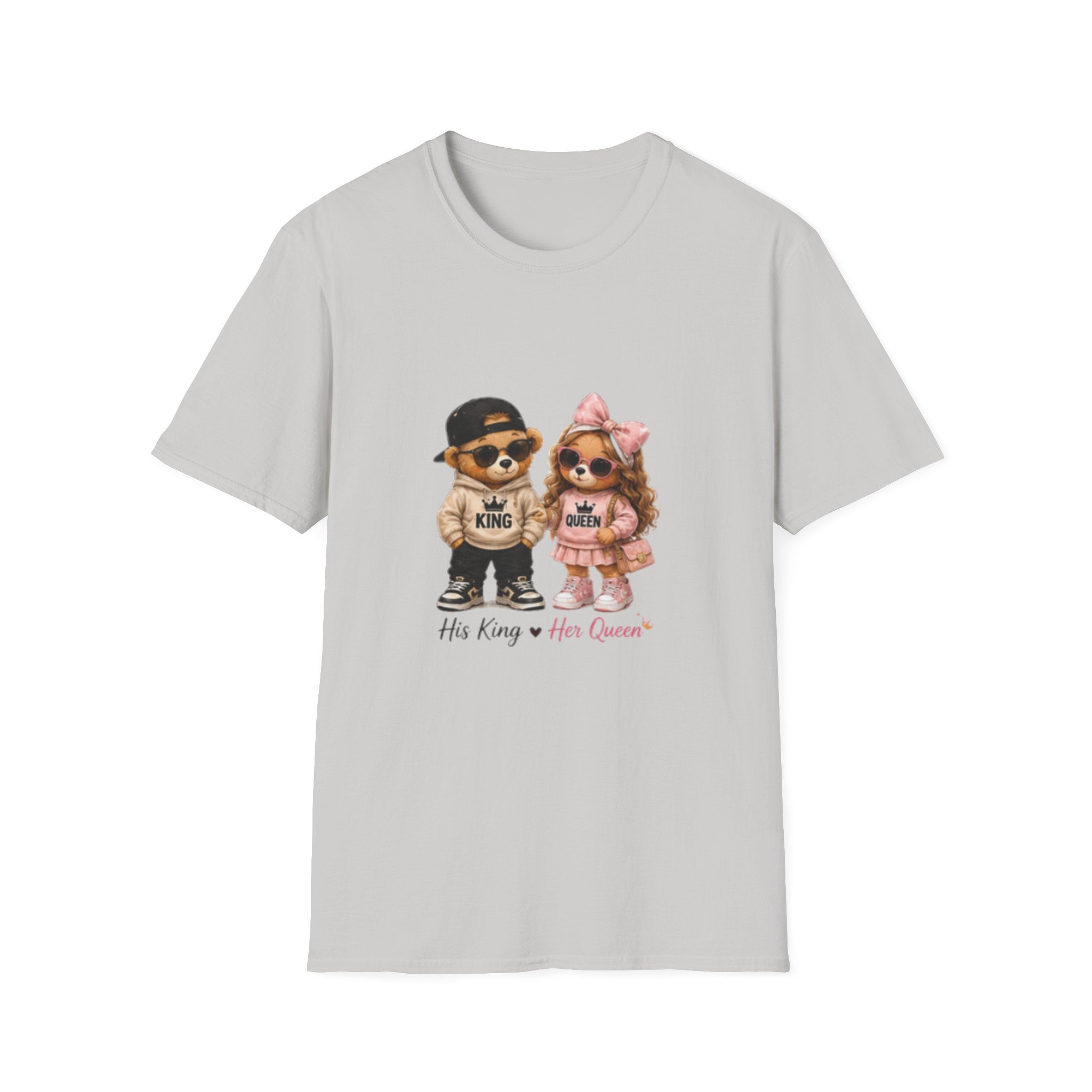 Couple Pomeranian Tee — "His King & Her Queen" Cute Pet Couple unisex T-Shirt