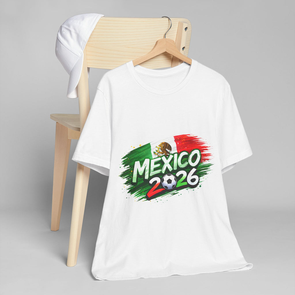 Mexico 2026 Soccer T-Shirt — Mexican Flag Cup Fan Tee