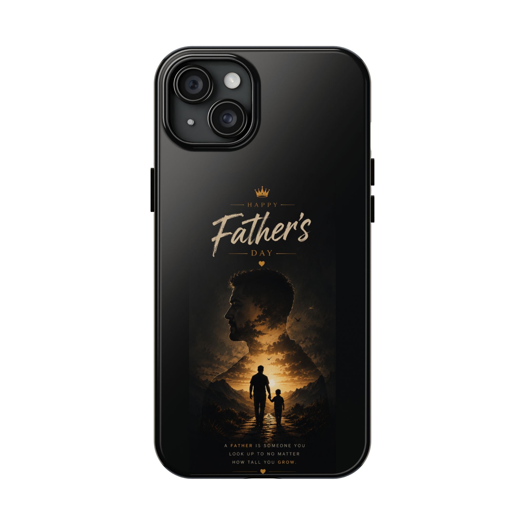 Father's Day Tough Phone Case – Silhouette Dad & Child Tribute