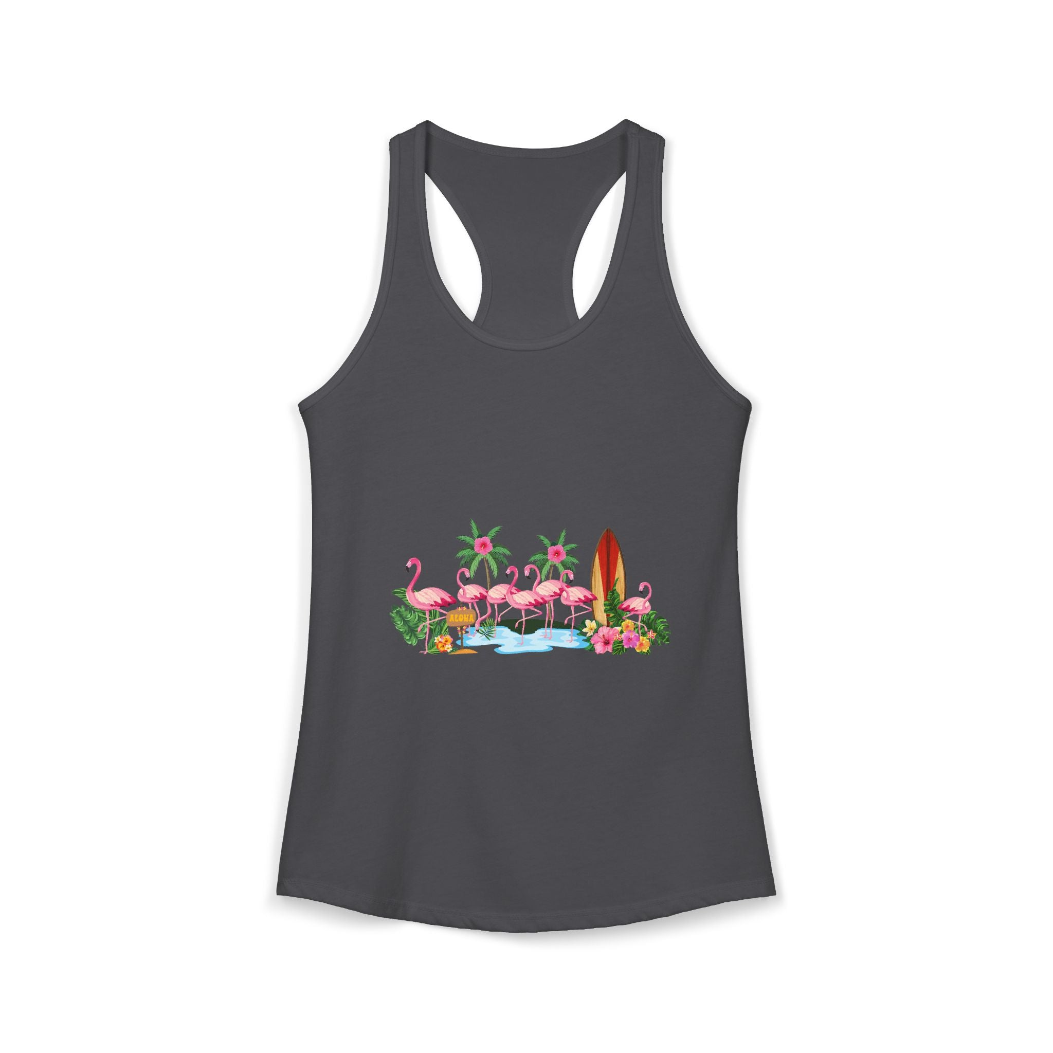 Women's Ideal Racerback Tank Flamingo Beach