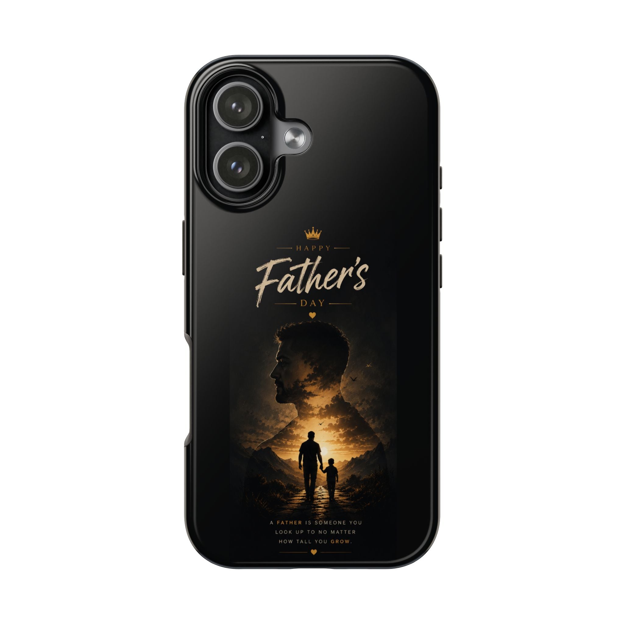 Father's Day Tough Phone Case – Silhouette Dad & Child Tribute