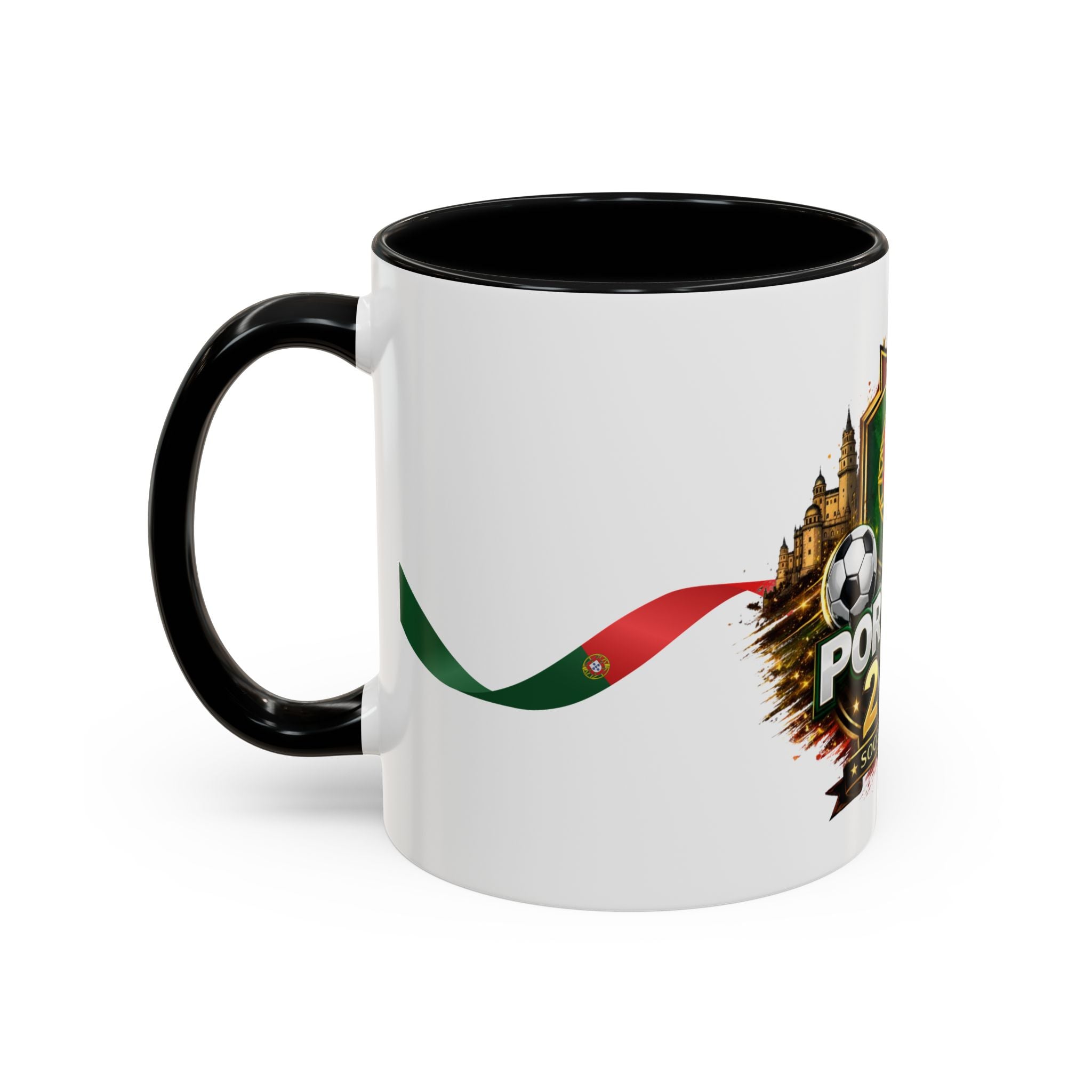 Portugal 2026 Soccer Mug – Portugal Flag & Crest Accent Coffee Cup