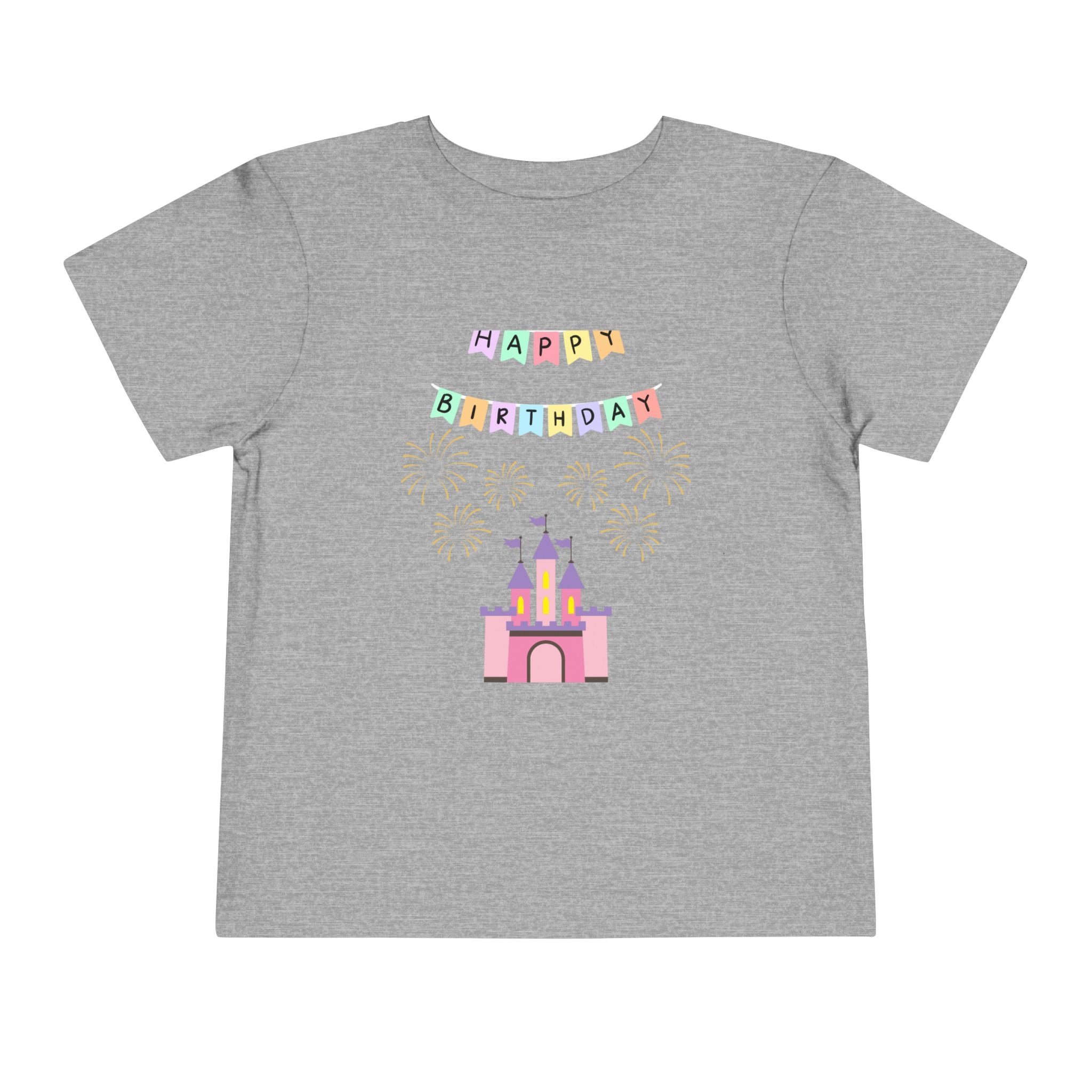 Toddler Birthday Castle Tee — "Happy Birthday" Princess Shirt