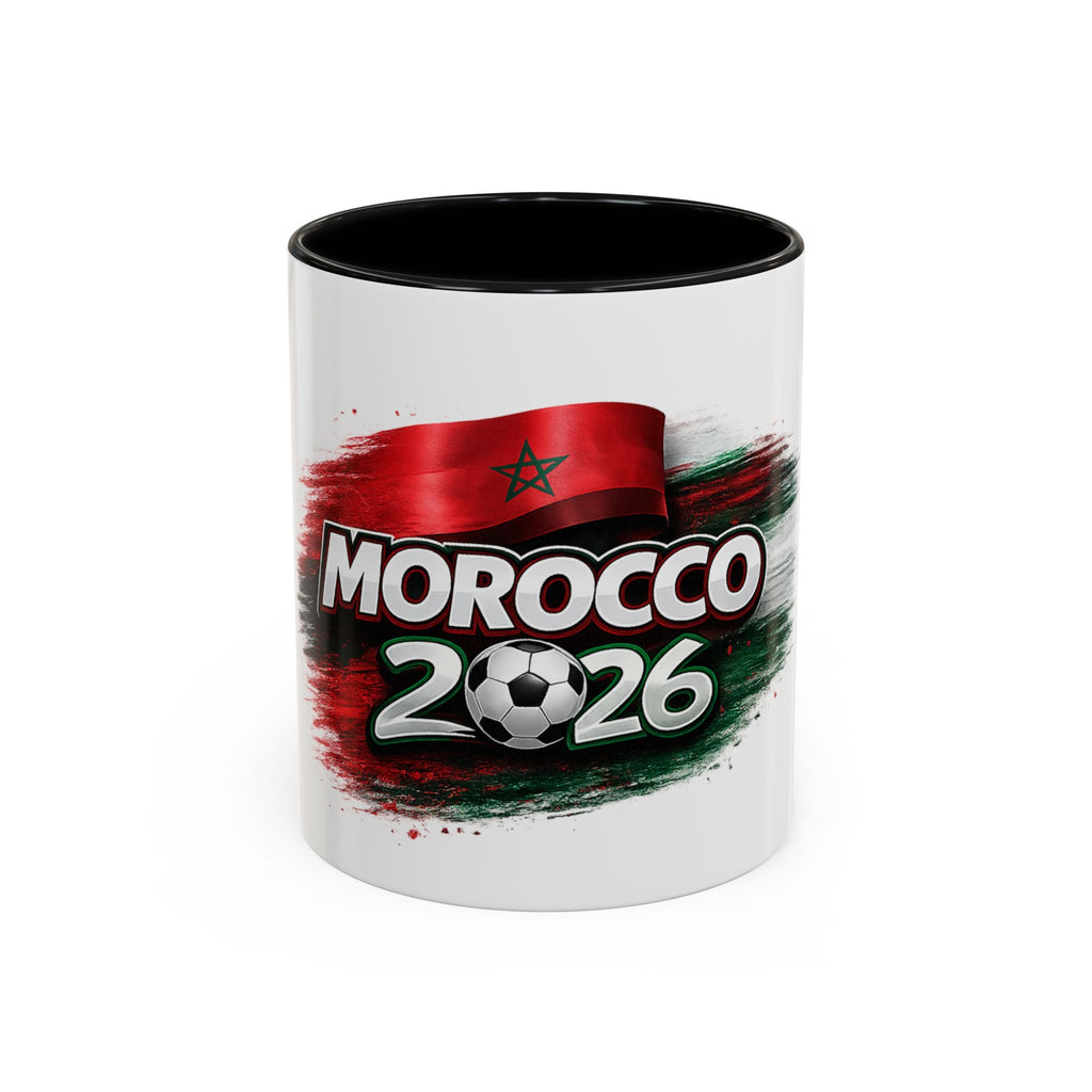 Morocco 2026 Soccer Accent Coffee Mug — Cup Fan Gift