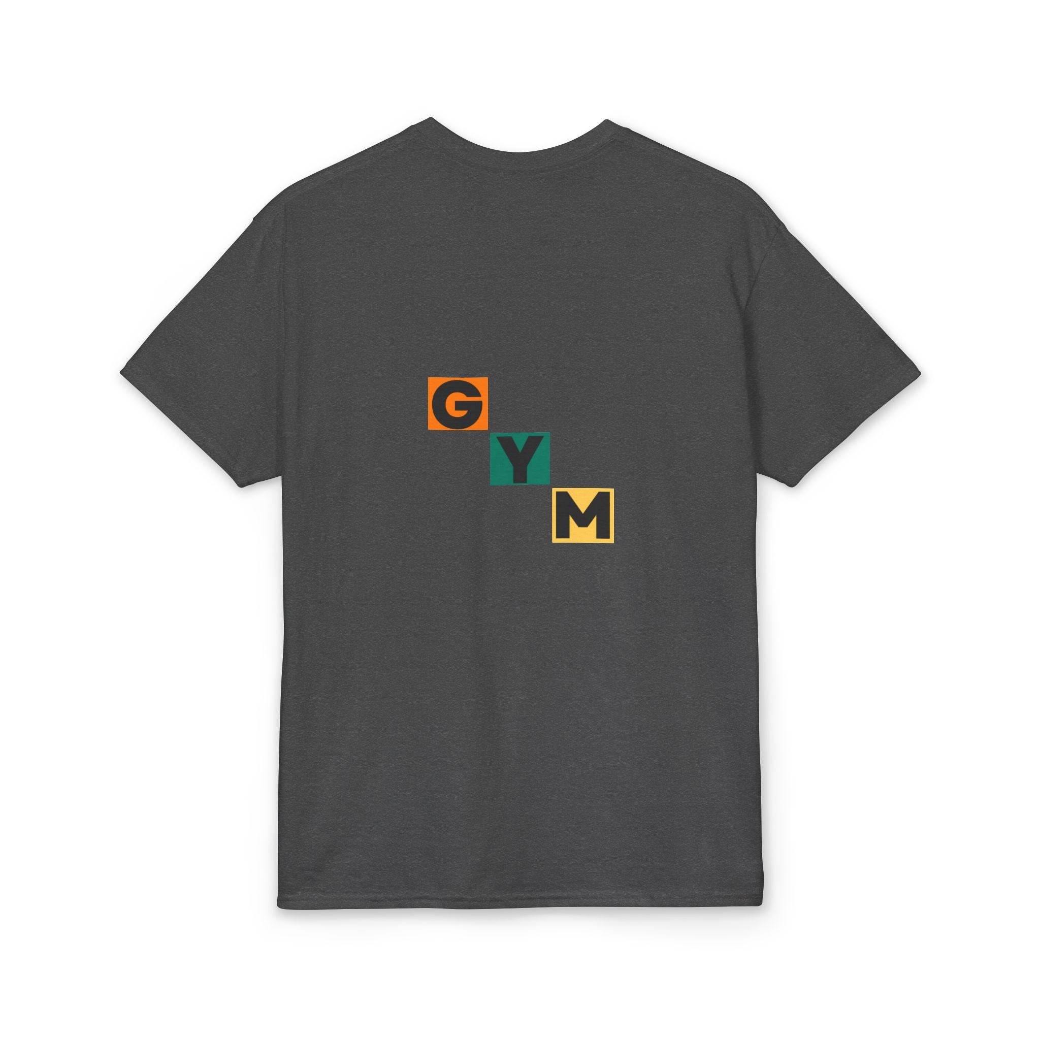 Gym Blocks Graphic T-Shirt — Retro Fitness Silhouette Tee
