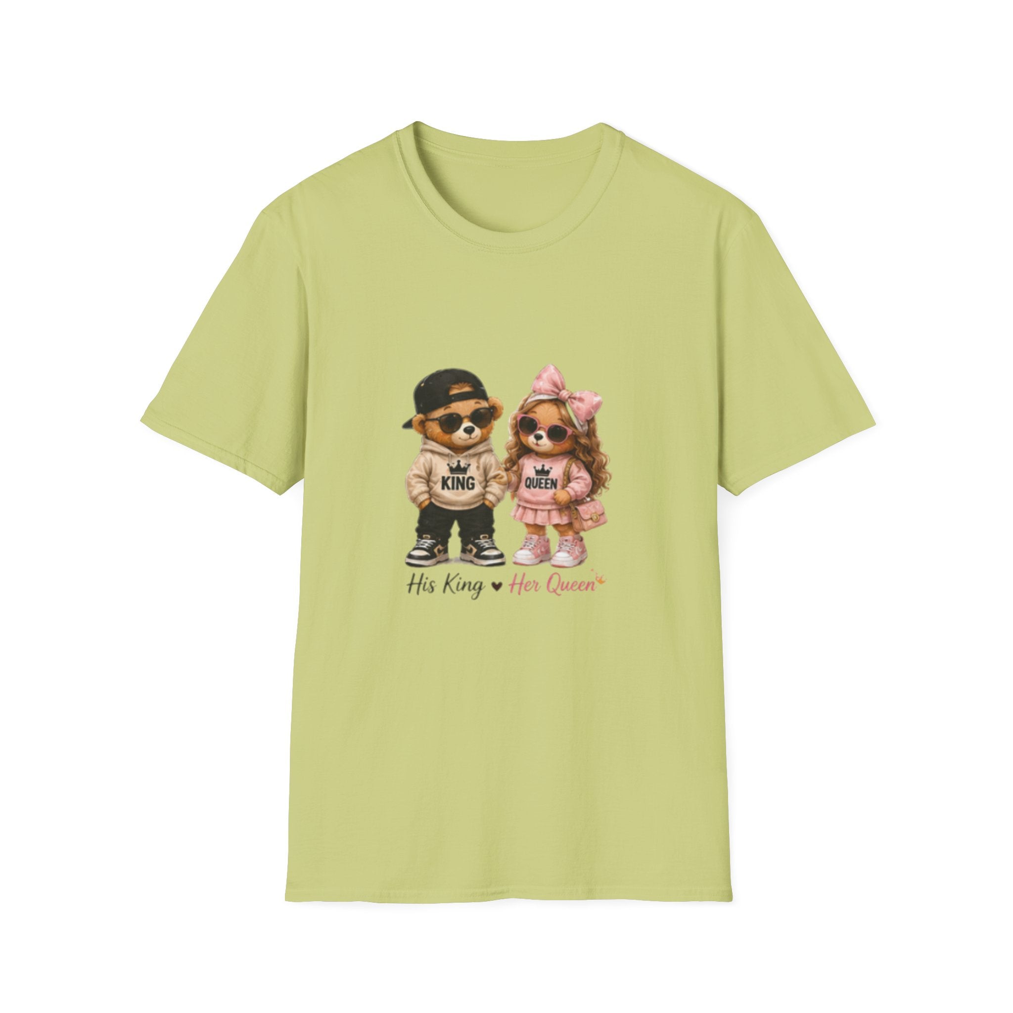 Couple Pomeranian Tee — "His King & Her Queen" Cute Pet Couple unisex T-Shirt