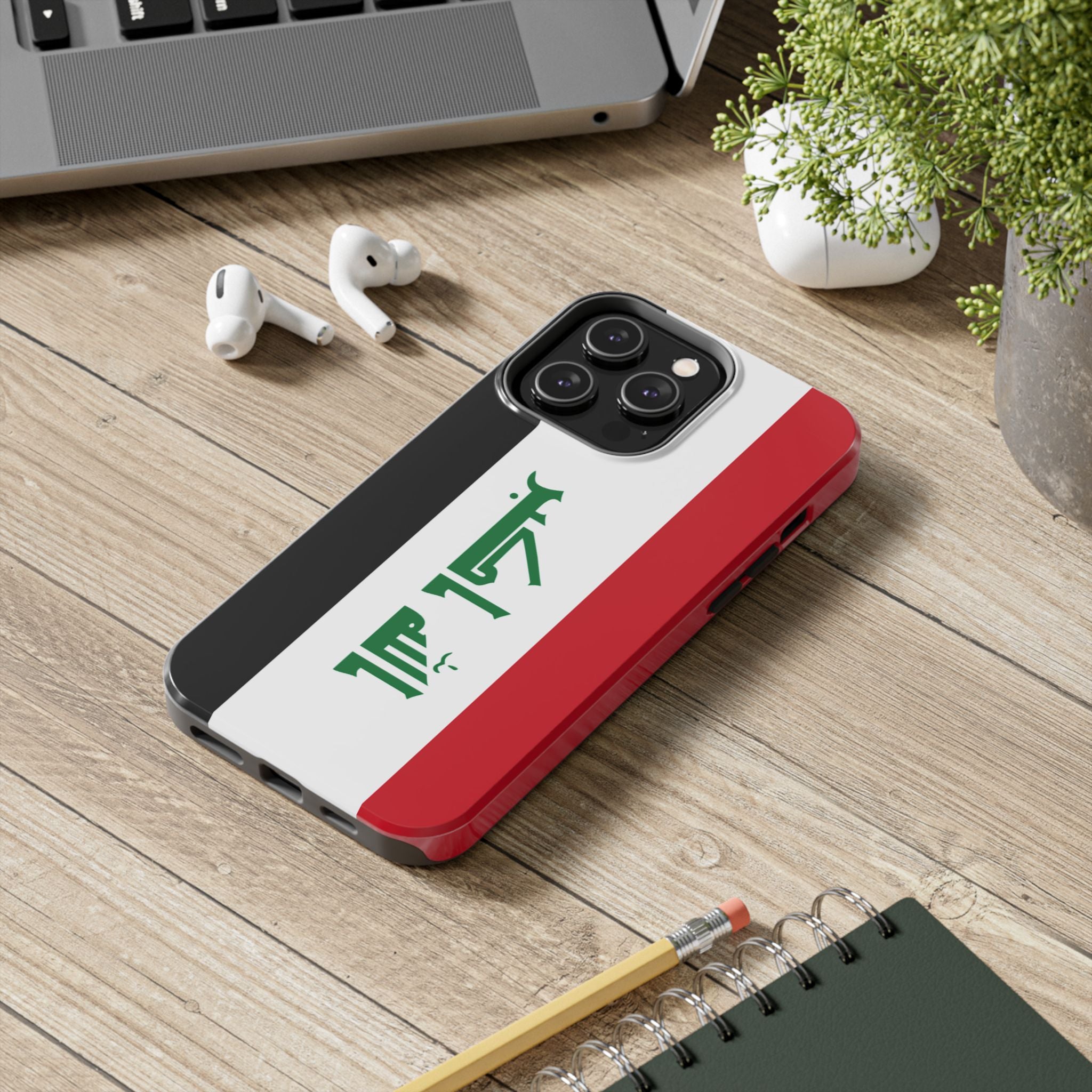 Iraq Flag Tough Phone Case — Durable Patriotic iPhone/Android Cover