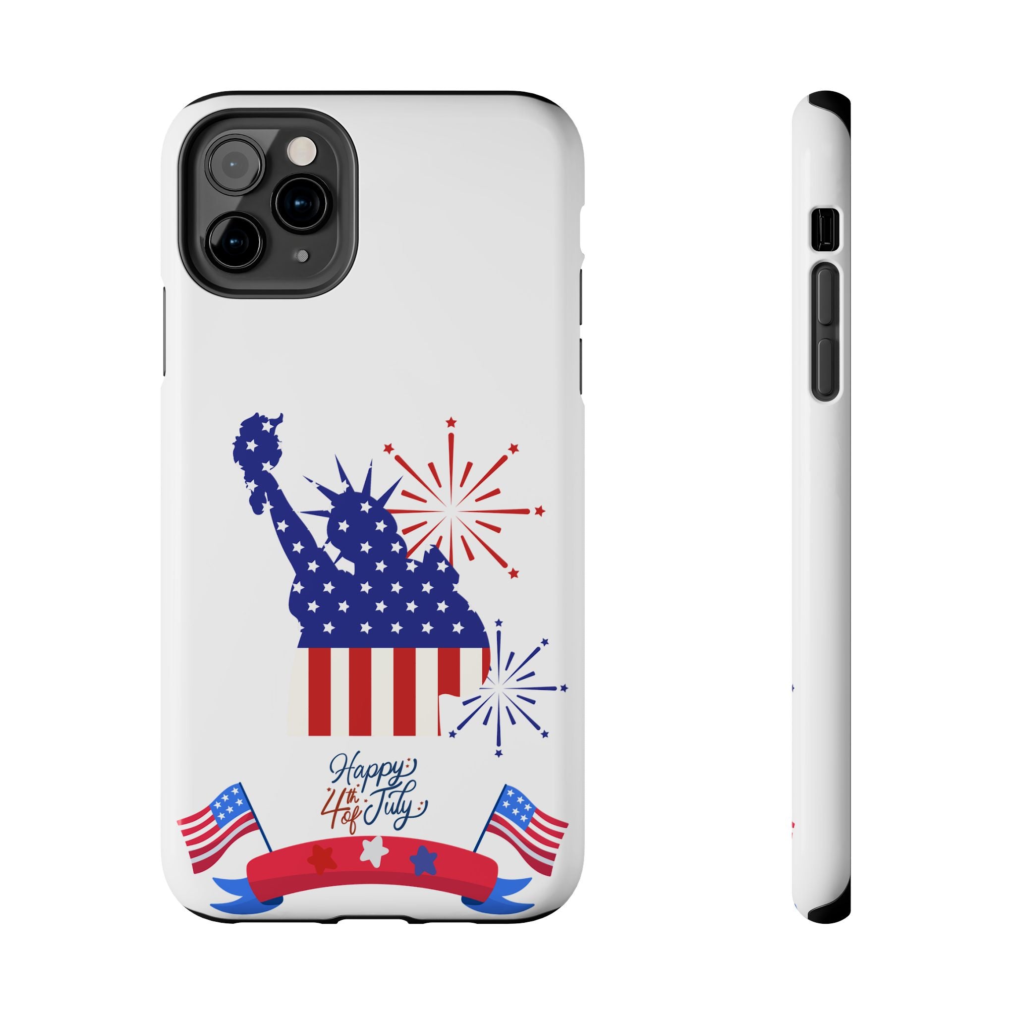 4th of July Tough Phone Case — Statue of Liberty USA Flag Design