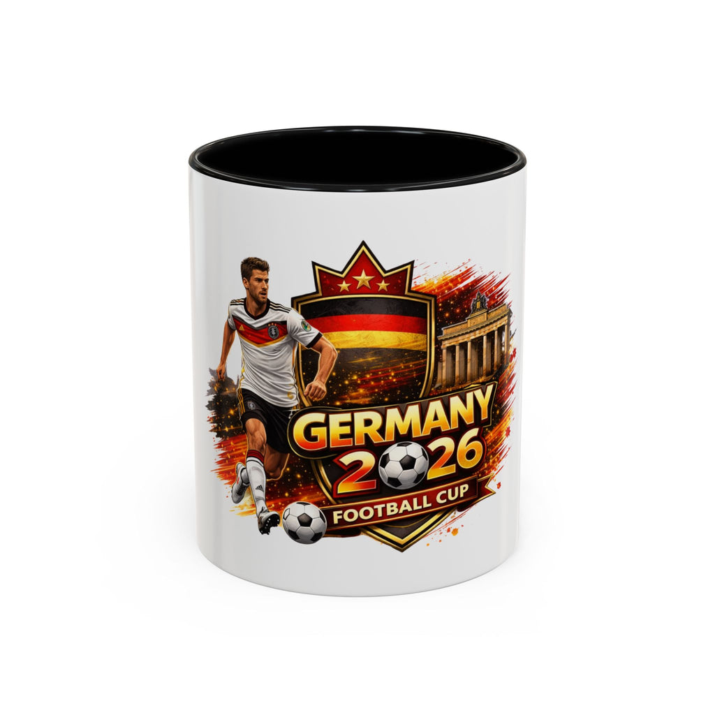Germany 2026 Football Cup Coffee Mug – Soccer Fan Germany 2026 Accent Mug