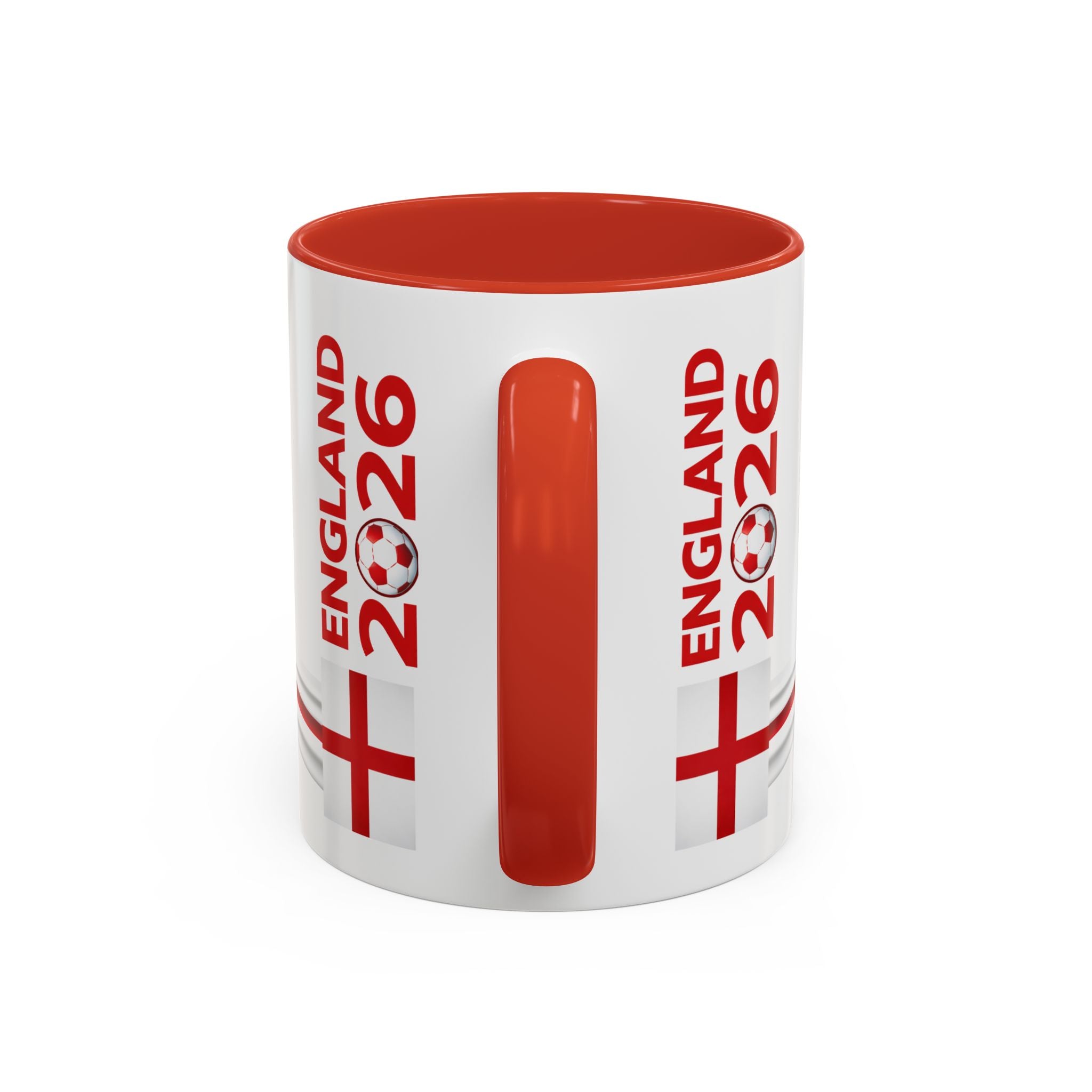 England 2026 Soccer Cup Accent Coffee Mug
