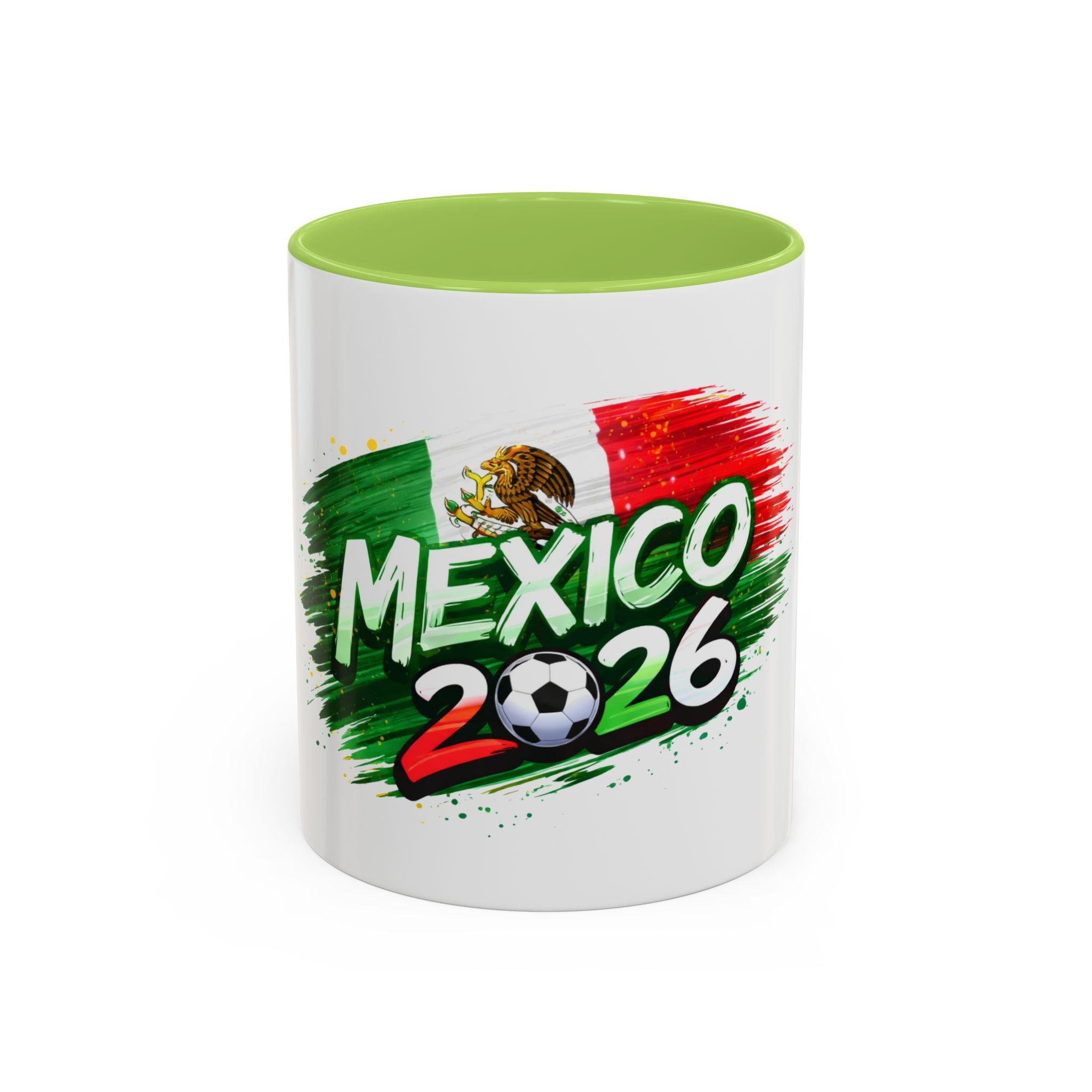 Mexico 2026 Soccer Mug — Mexican Flag Football Cup Coffee Cup (11/15oz)