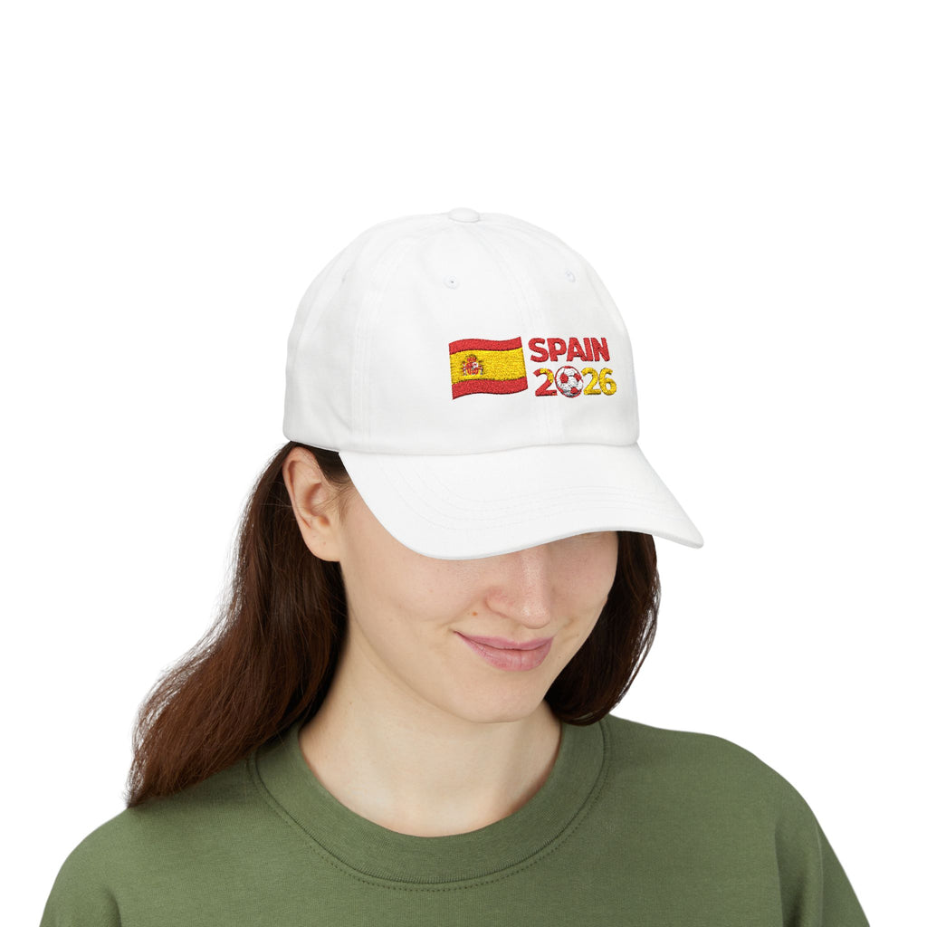 Spain 2026 Flag Dad Cap – Embroidered Soccer Cup Baseball Hat