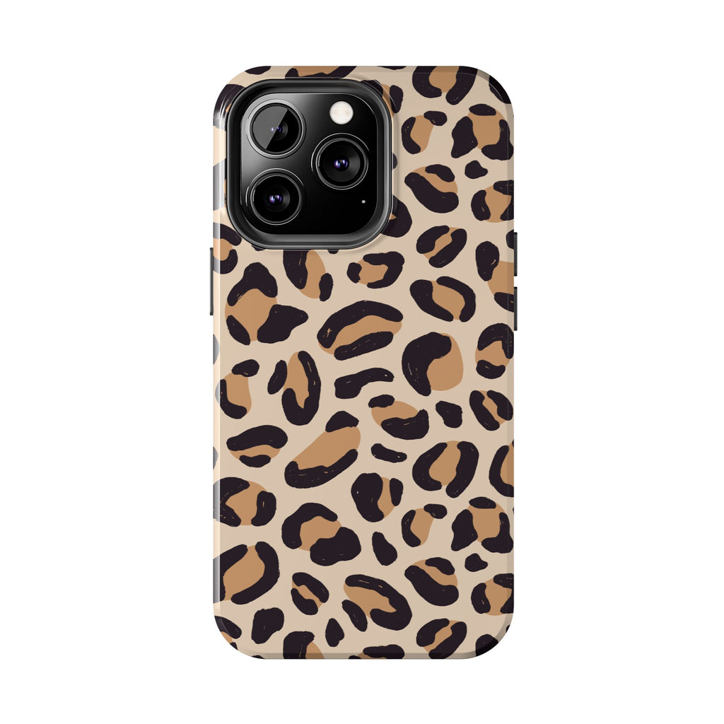 Leopard Print Tough Phone Case – Durable Glam Protective Cover