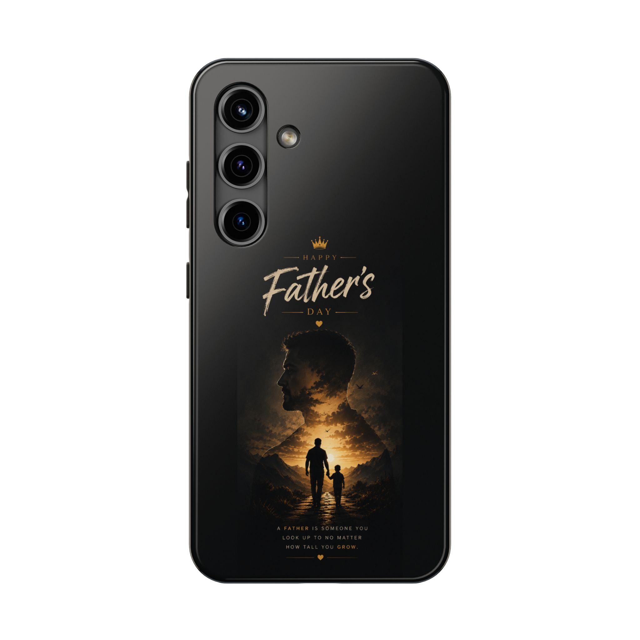 Father's Day Tough Phone Case – Silhouette Dad & Child Tribute