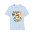 Beach Please T-Shirt — Cute Surfing Dog Retro Summer Tee