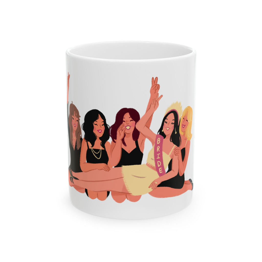 Bachelorette Party Ceramic Mug – Bridesmaid Squad Coffee Cup (11oz/15oz)