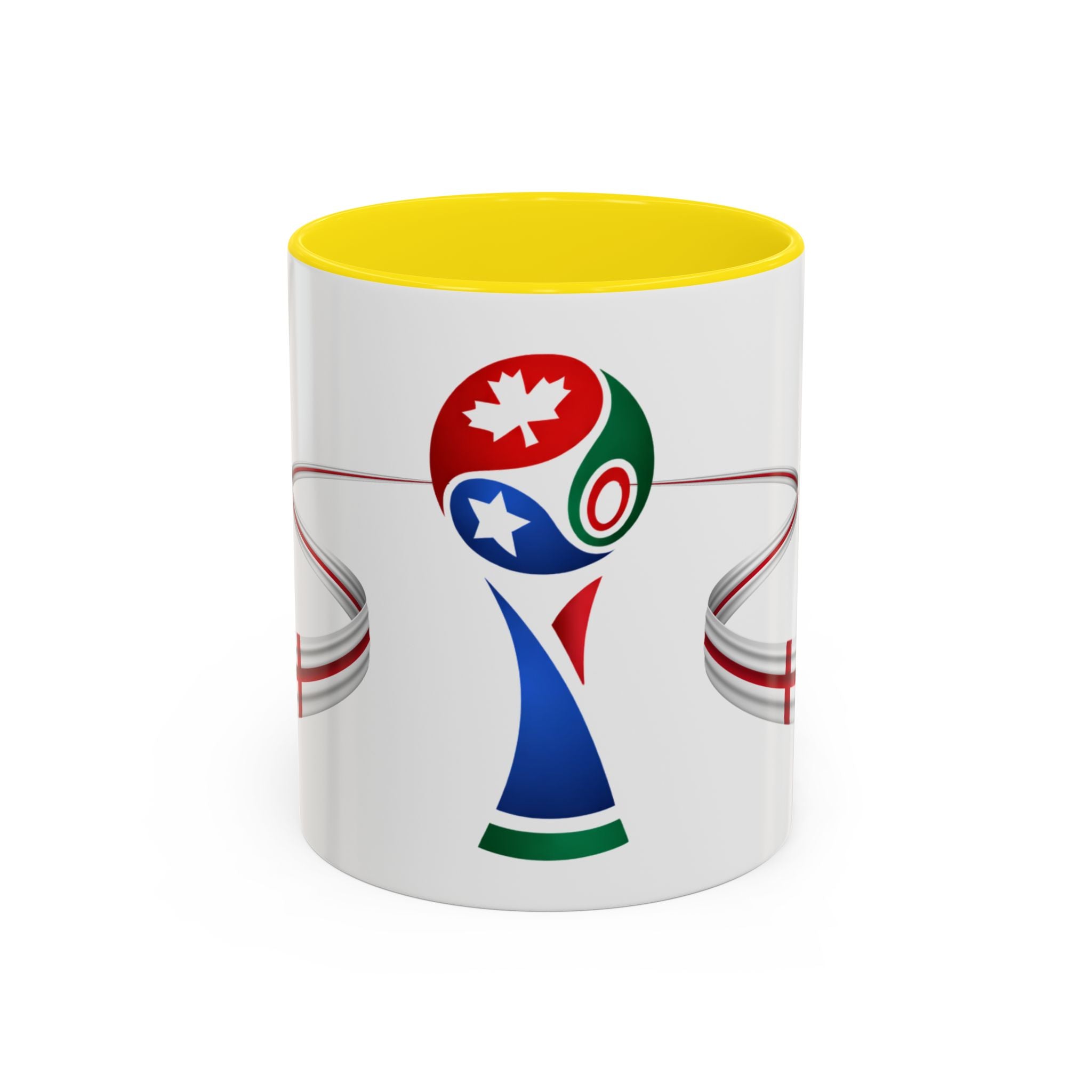 England 2026 Soccer Cup Accent Coffee Mug