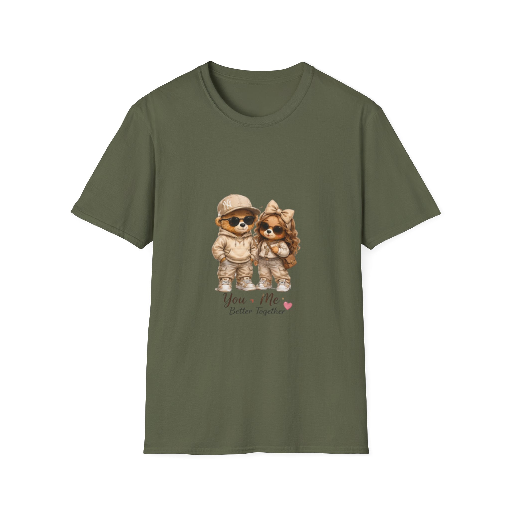 Pomeranian Couple unisex T-Shirt – 'You + Me Forever Together' Cute Dog Lover Tee