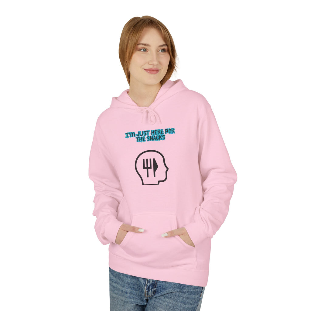 I’m Just Here for the Snacks Unisex Midweight Softstyle Fleece Hoodie