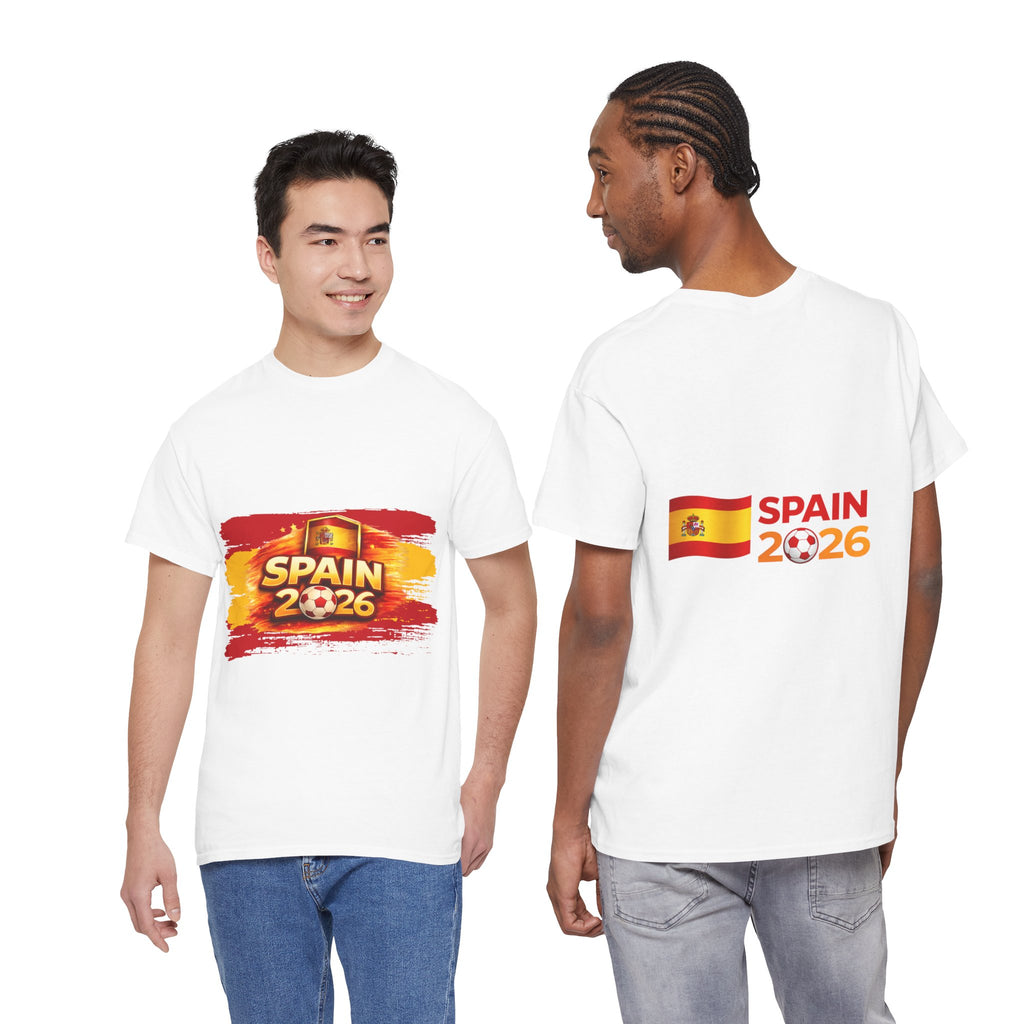 Spain 2026 Soccer Fan T‑Shirt — Spanish Flag Cup Supporter Tee