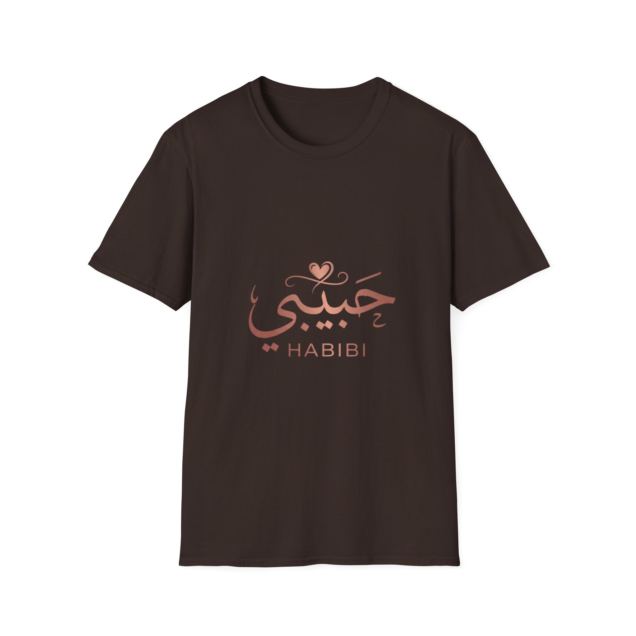 Habibi Script T-Shirt — Arabic Love Tee with Heart Accent