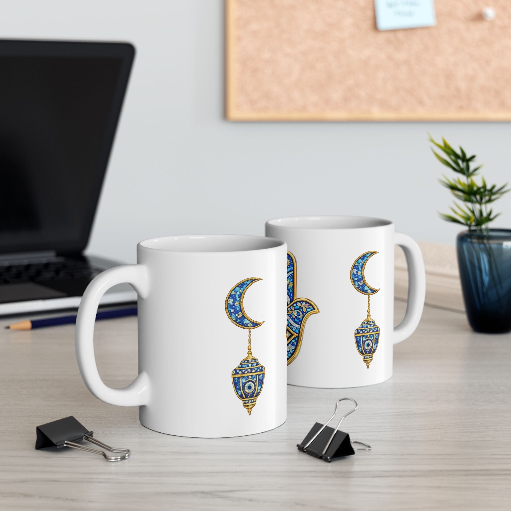 Hamsa Hand Ceramic Mug