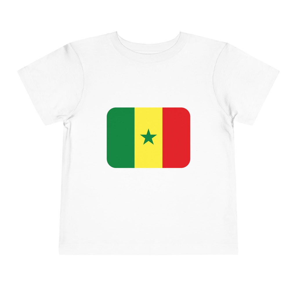 Senegal Flag Toddler Tee — 'Senegal Lions of Teranga' Kids Soccer Shirt