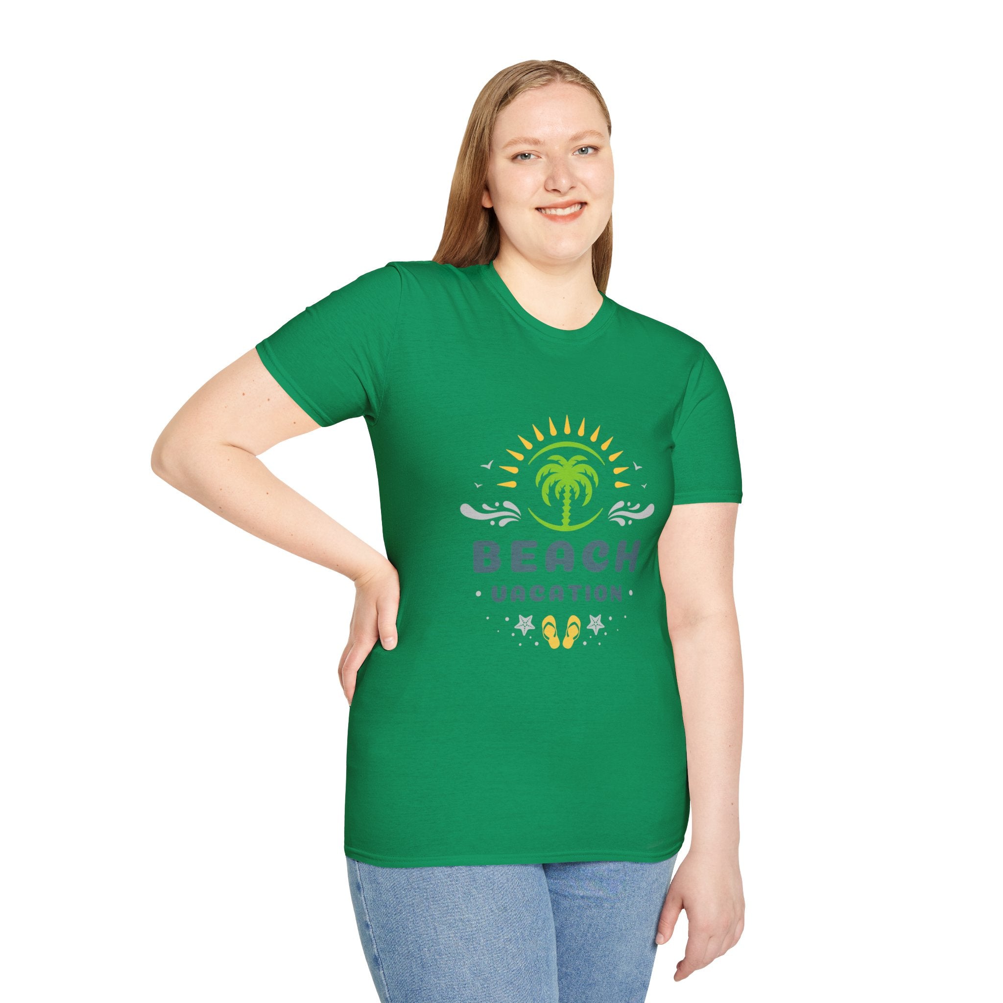 Beach Vacation T-Shirt — Palm Tree Sunset Graphic Tee