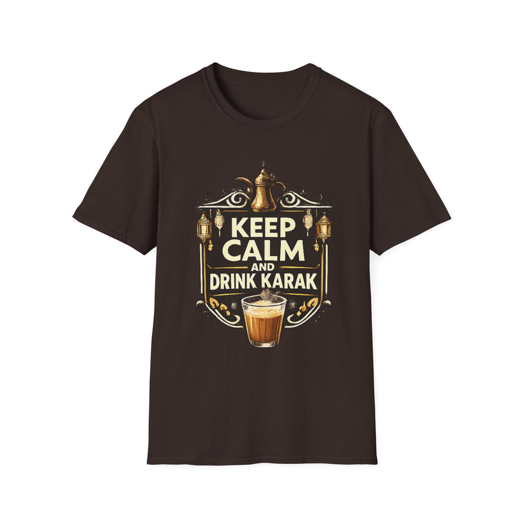 T-Shirt — Keep Calm and Drink Karak Vintage Tea Design