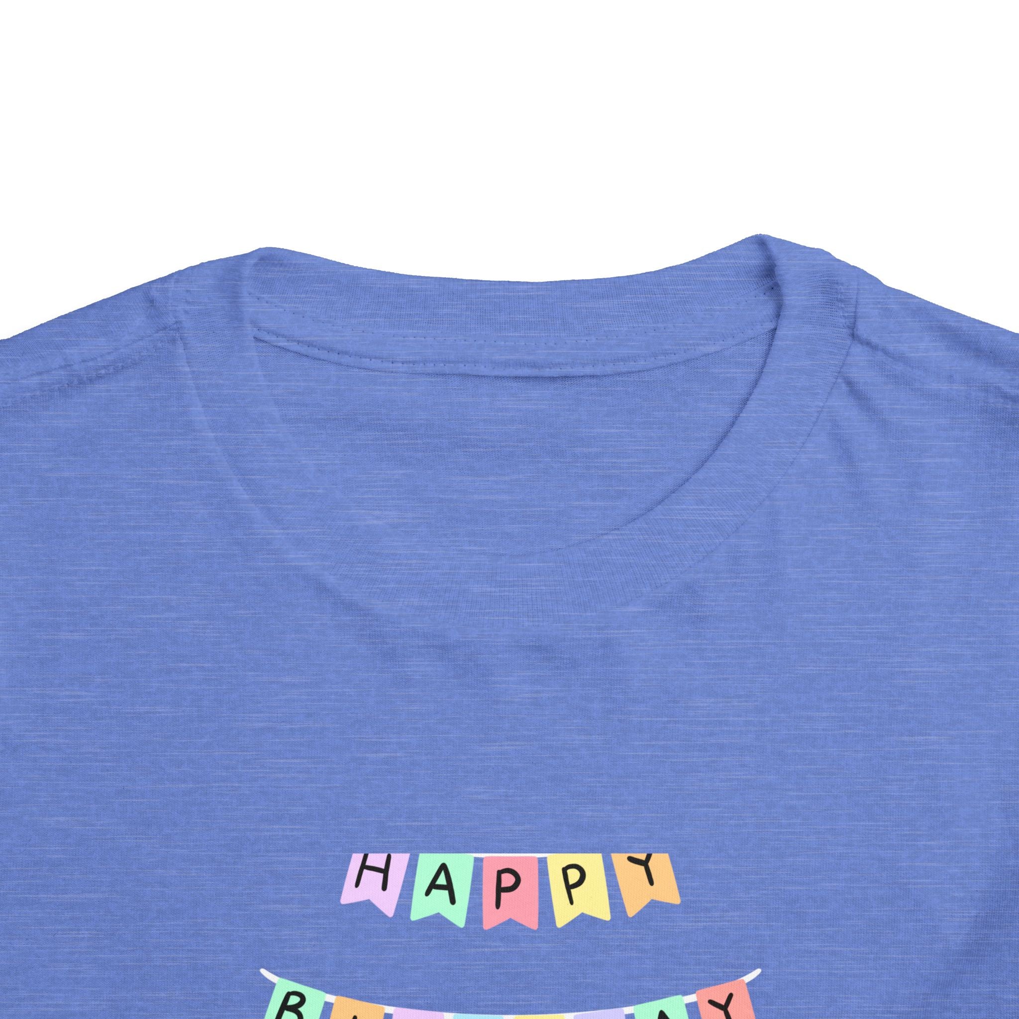 Toddler Birthday Castle Tee — "Happy Birthday" Princess Shirt