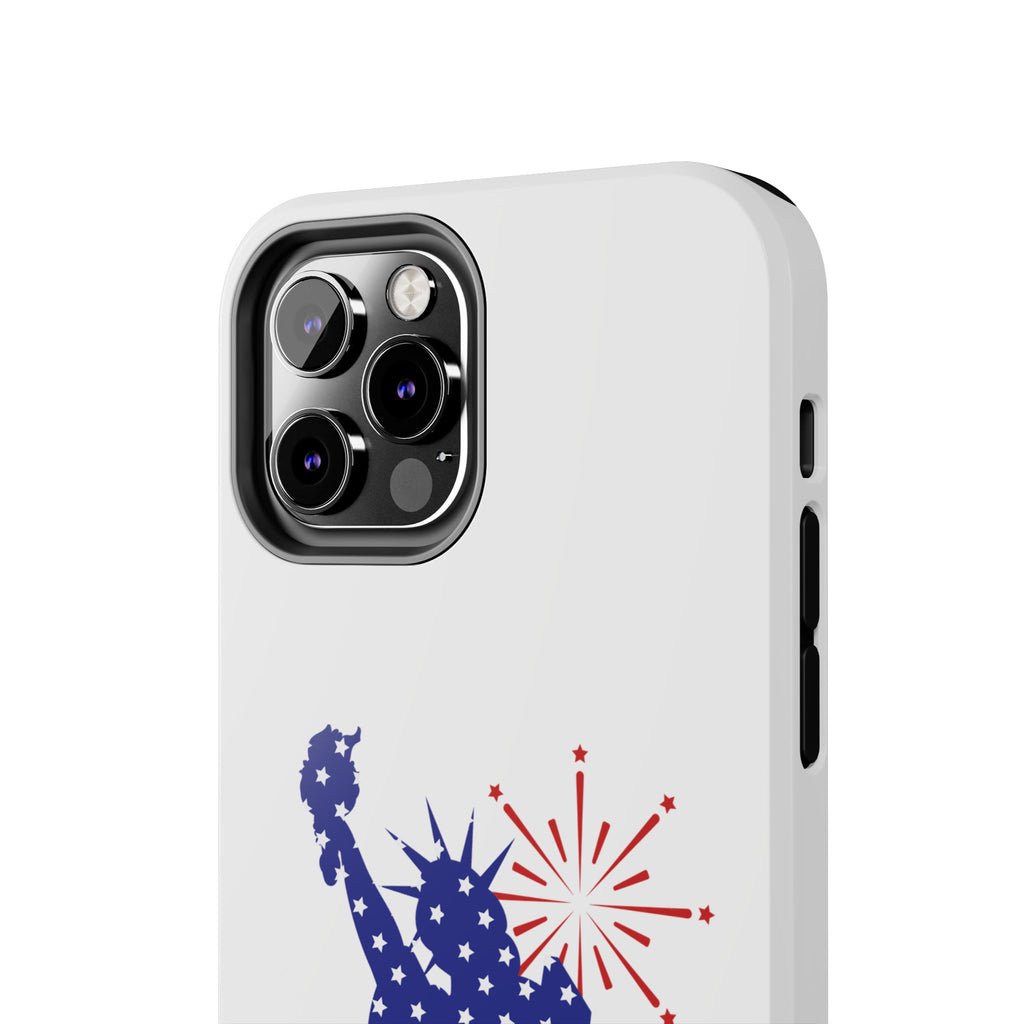 4th of July Tough Phone Case — Statue of Liberty USA Flag Design