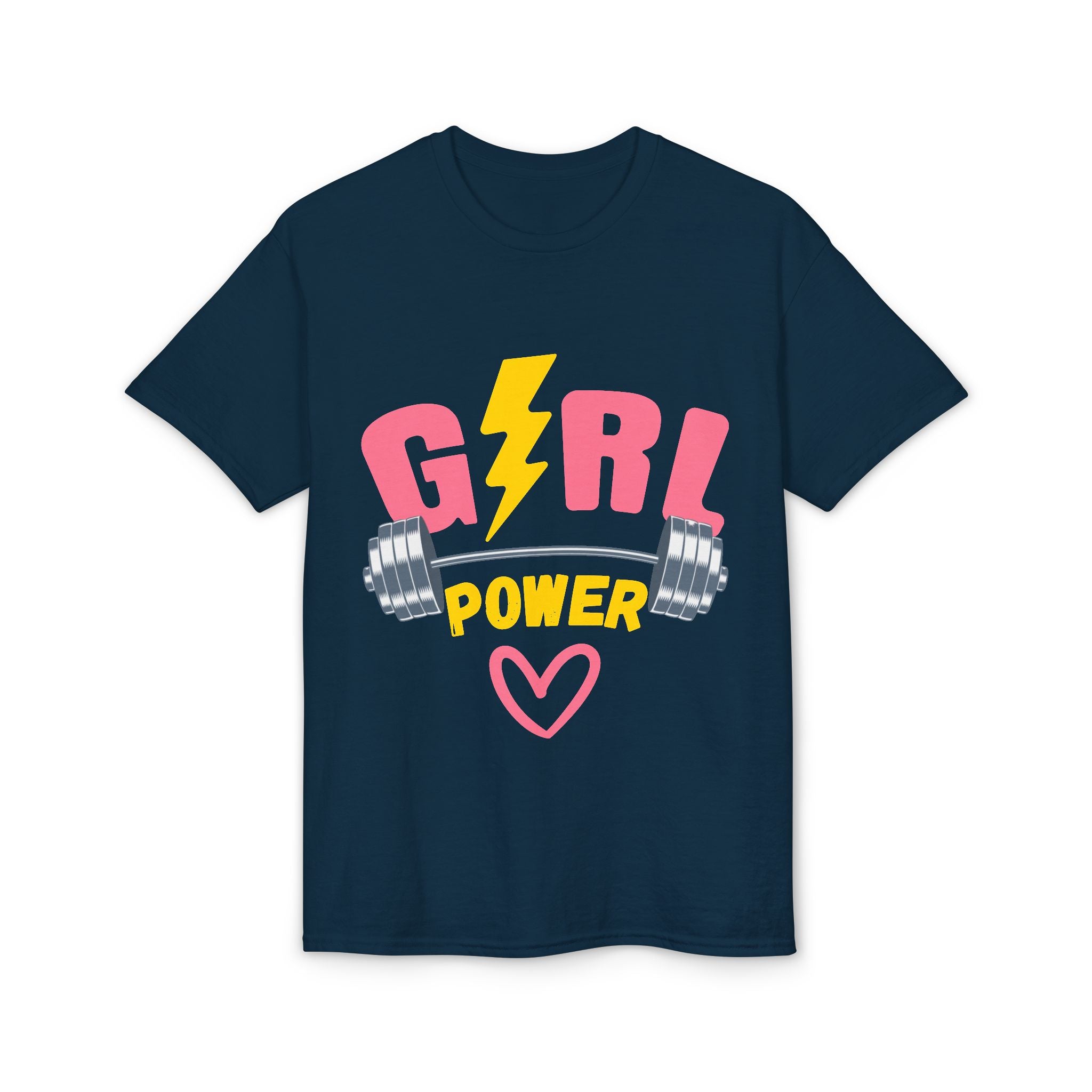 Girl Power T-Shirt — Pink Lightning Barbell Fitness Tee