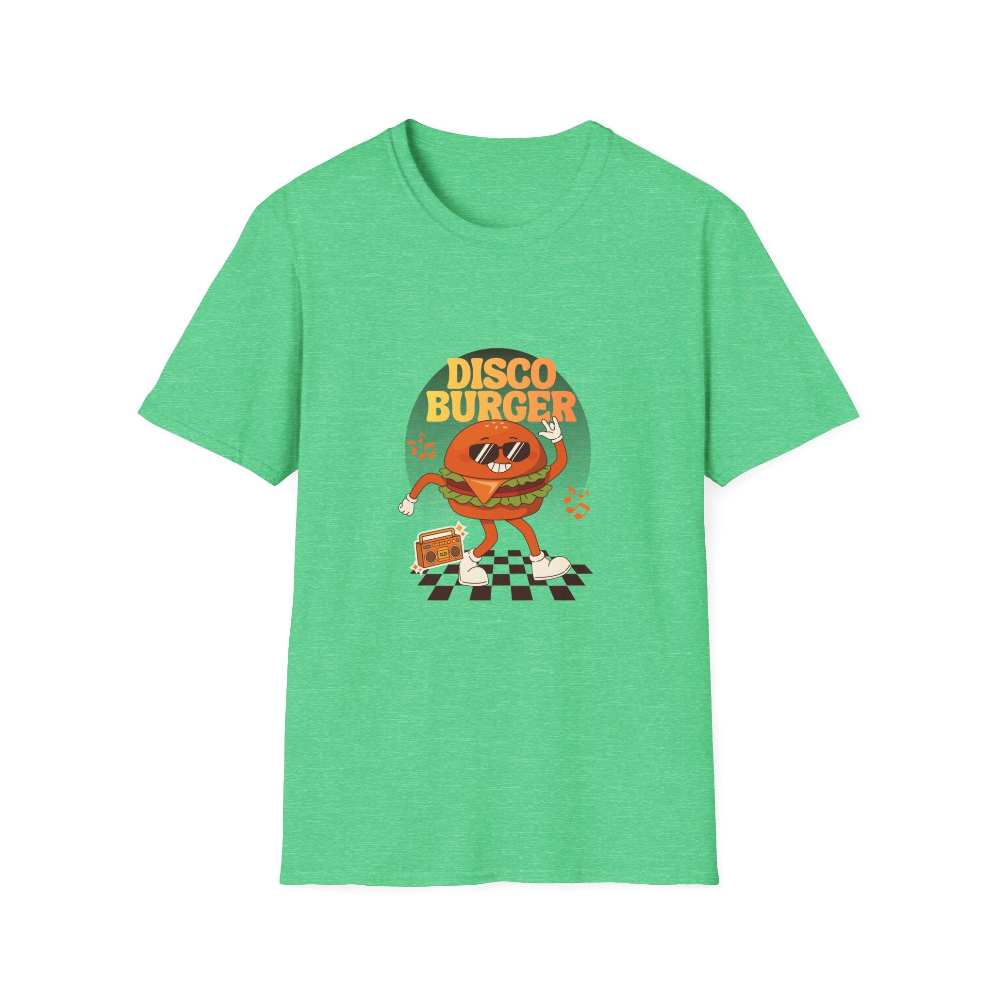 Disco Burger T-Shirt — Retro Dancing Burger Graphic Tee