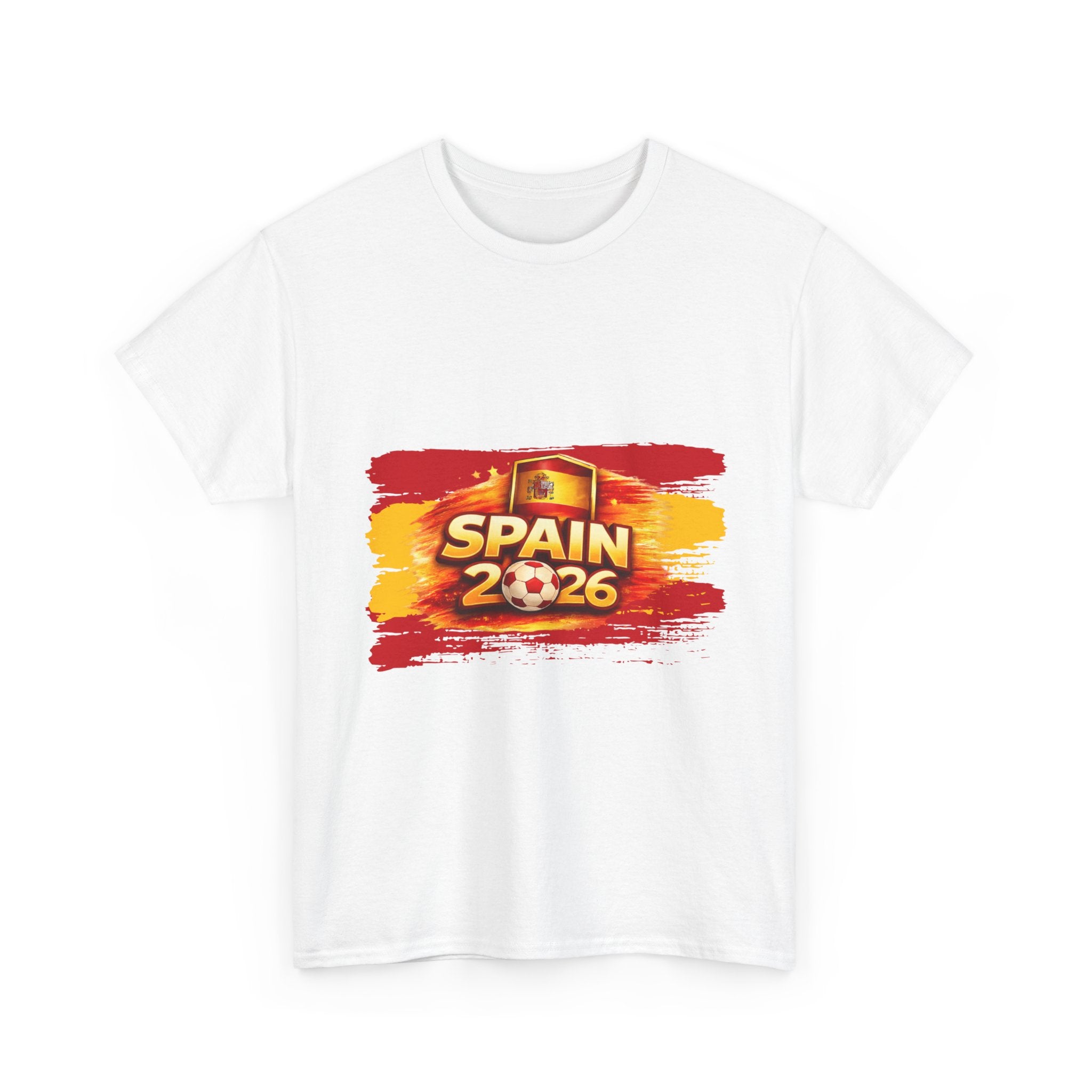 Spain 2026 Soccer Fan T‑Shirt — Spanish Flag Cup Supporter Tee