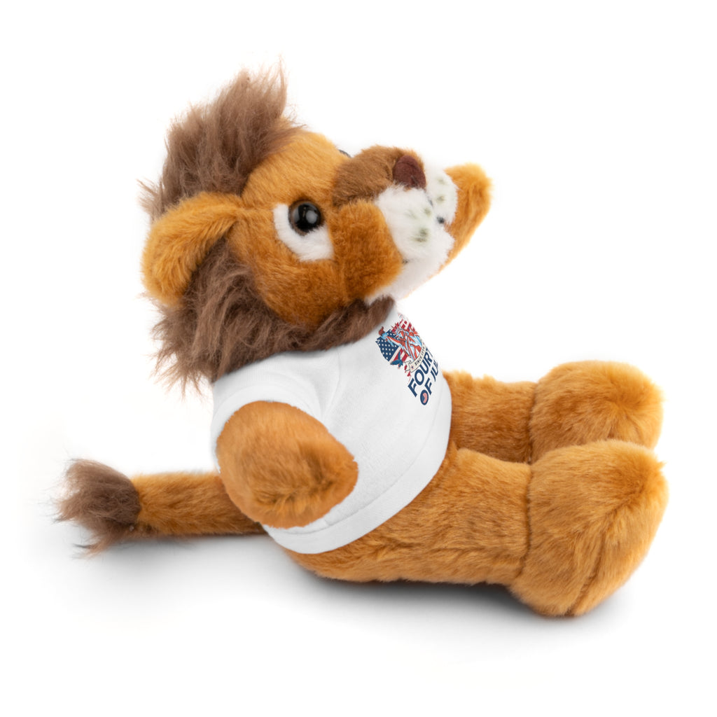 Fourth of July Teddy Bear — Plush Bear with 'Fourth of July' Tee