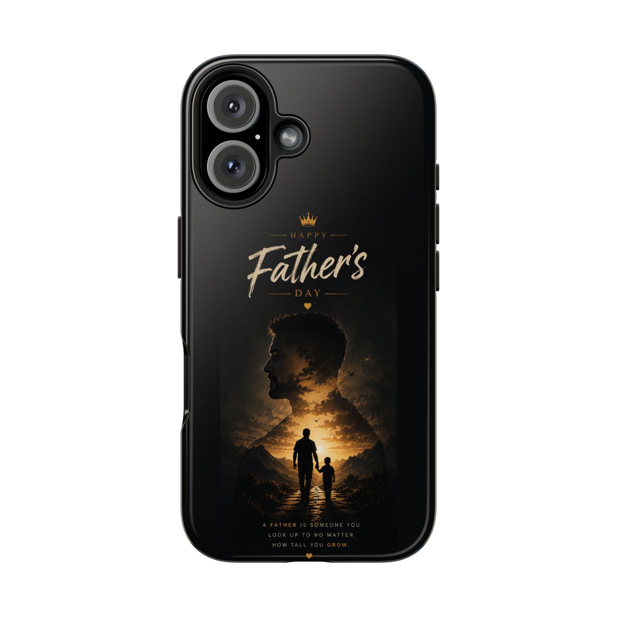 Father's Day Tough Phone Case – Silhouette Dad & Child Tribute