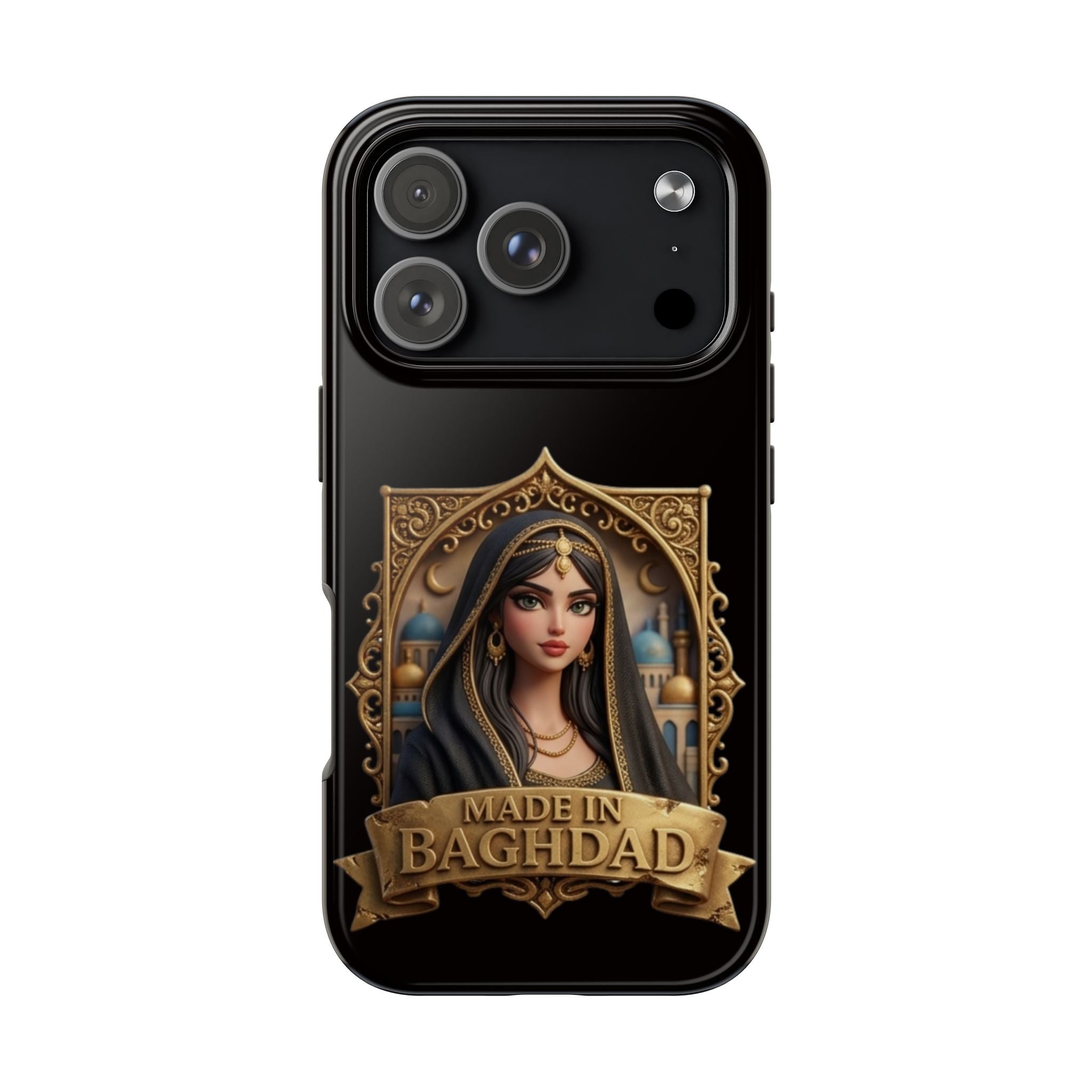 Made in Baghdad Phone Case — Elegant Middle Eastern Portrait Tough Protective Case