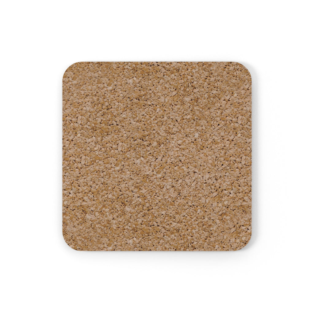 4th of July Cork Coaster — USA Flag Statue of Liberty Fireworks Design
