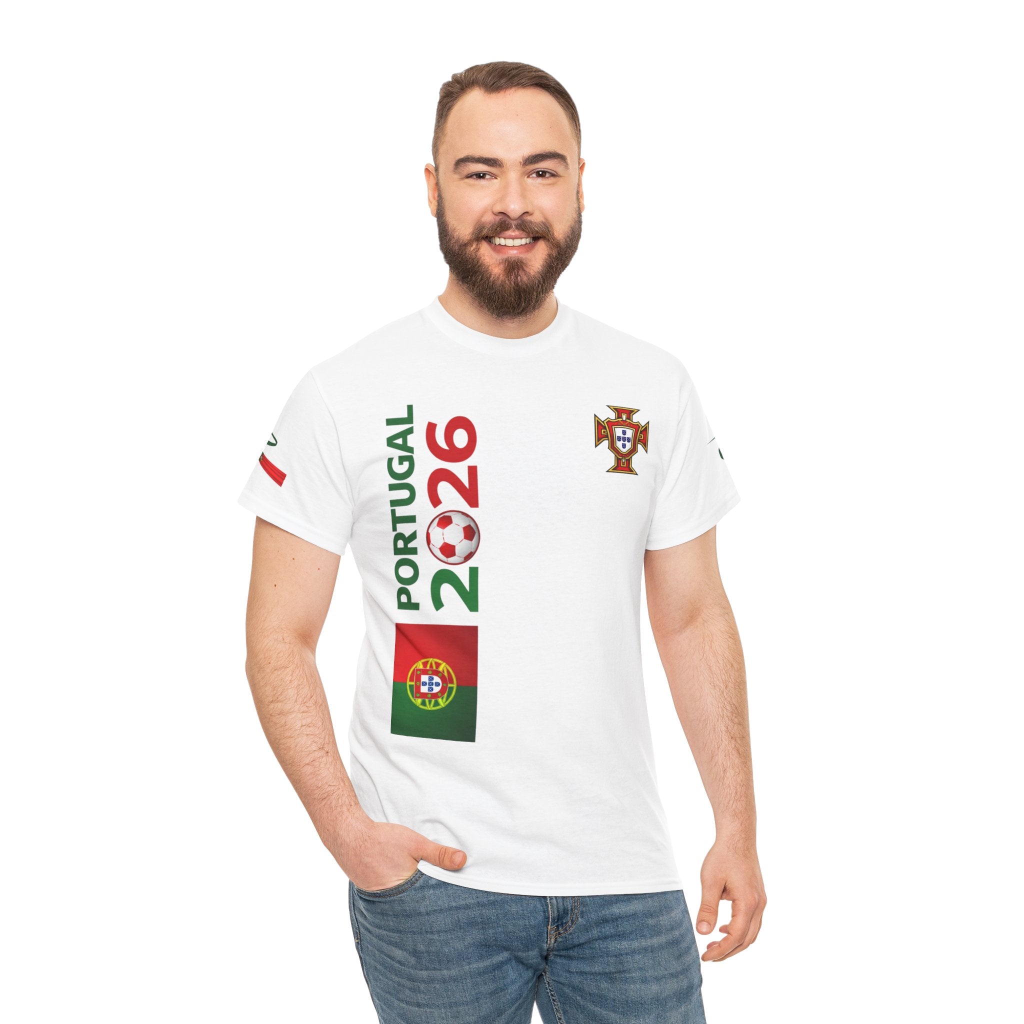 Portugal 2026 Soccer Fan T-Shirt — Map & Flag Cup Supporter Tee