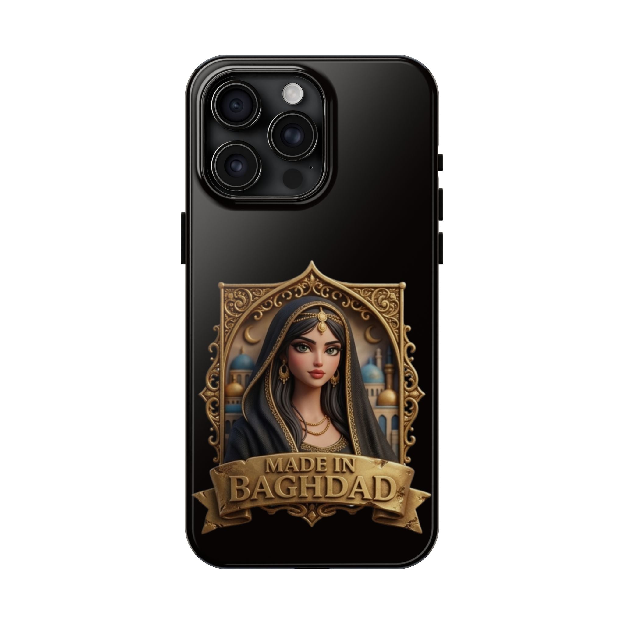 Made in Baghdad Phone Case — Elegant Middle Eastern Portrait Tough Protective Case