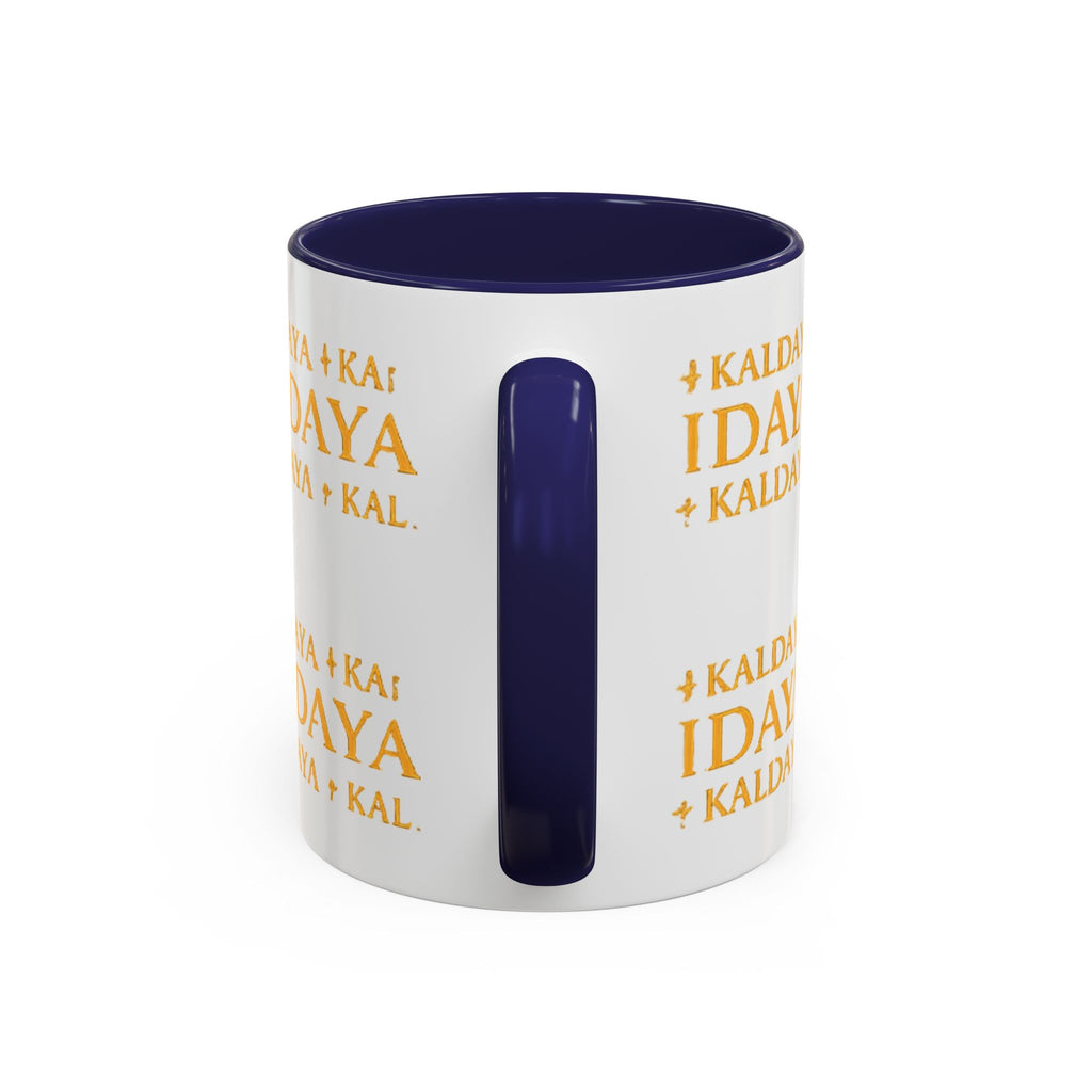 KALDAYA Monogram Accent Coffee Mug – Gold Script 11/15oz
