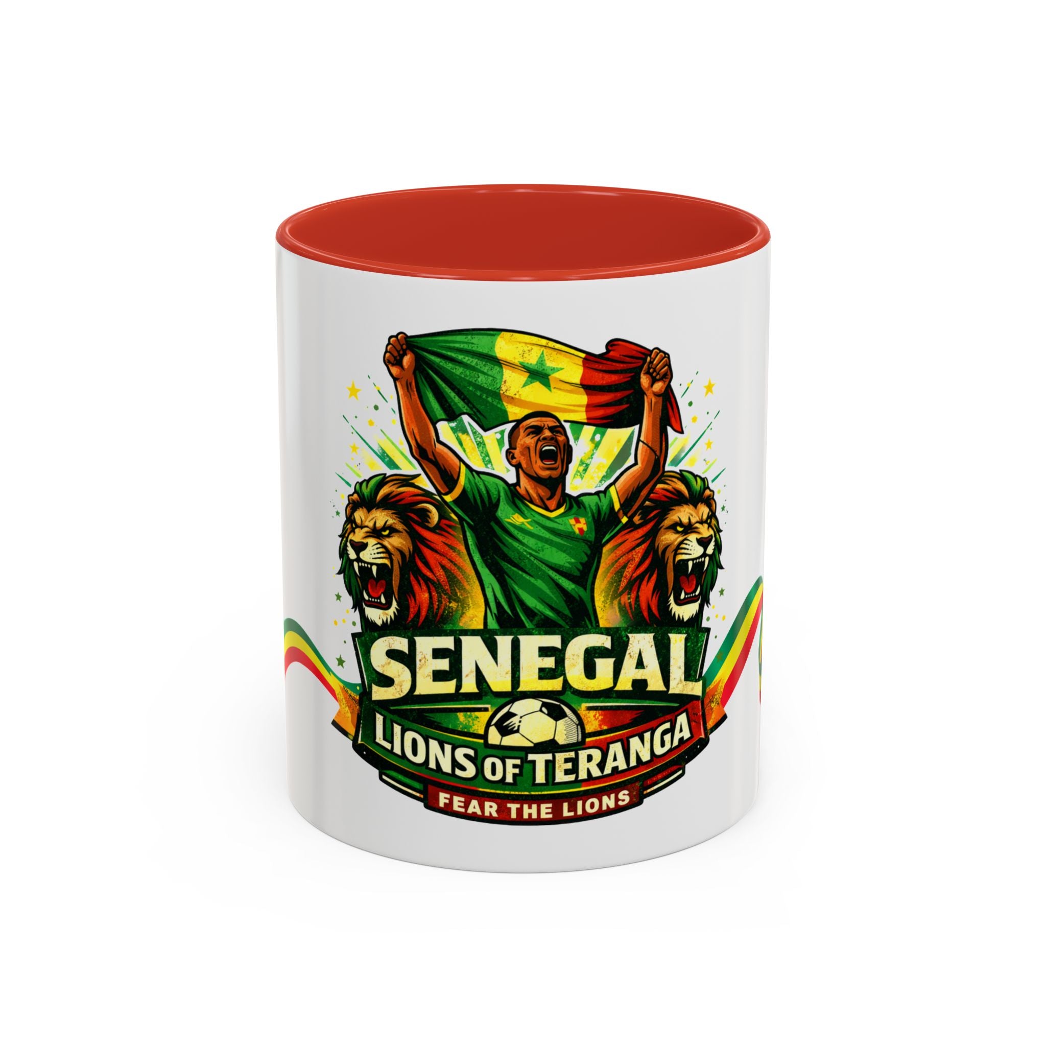 Senegal Lions of Teranga Coffee Mug – 11/15oz Accent Mug (Fear The Lions)