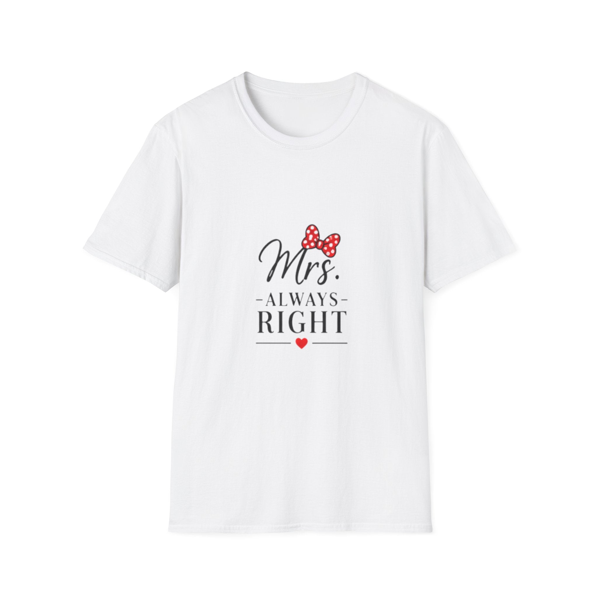 Mrs. Always Right Graphic Tee (Playful Minnie Bow Design)
