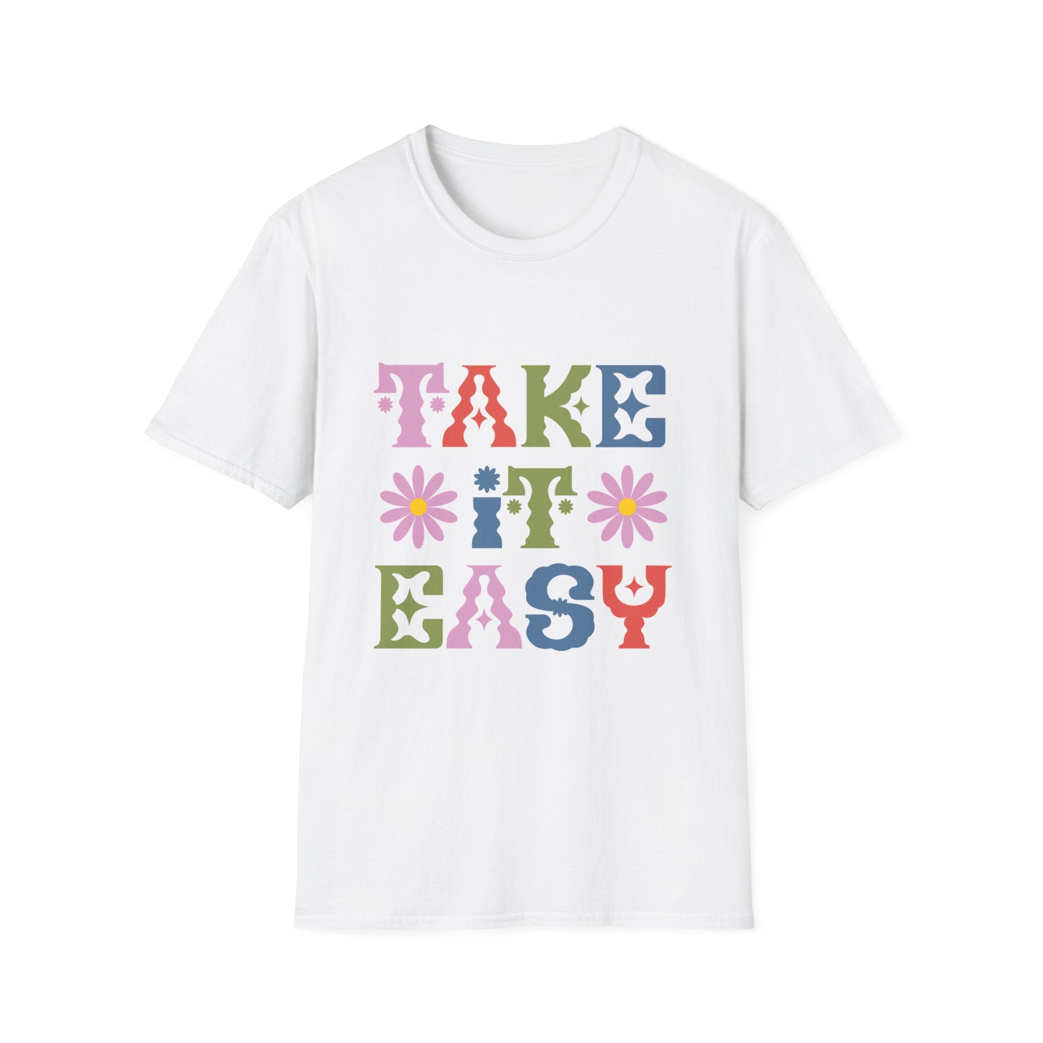 Take It Easy Retro Floral T-Shirt