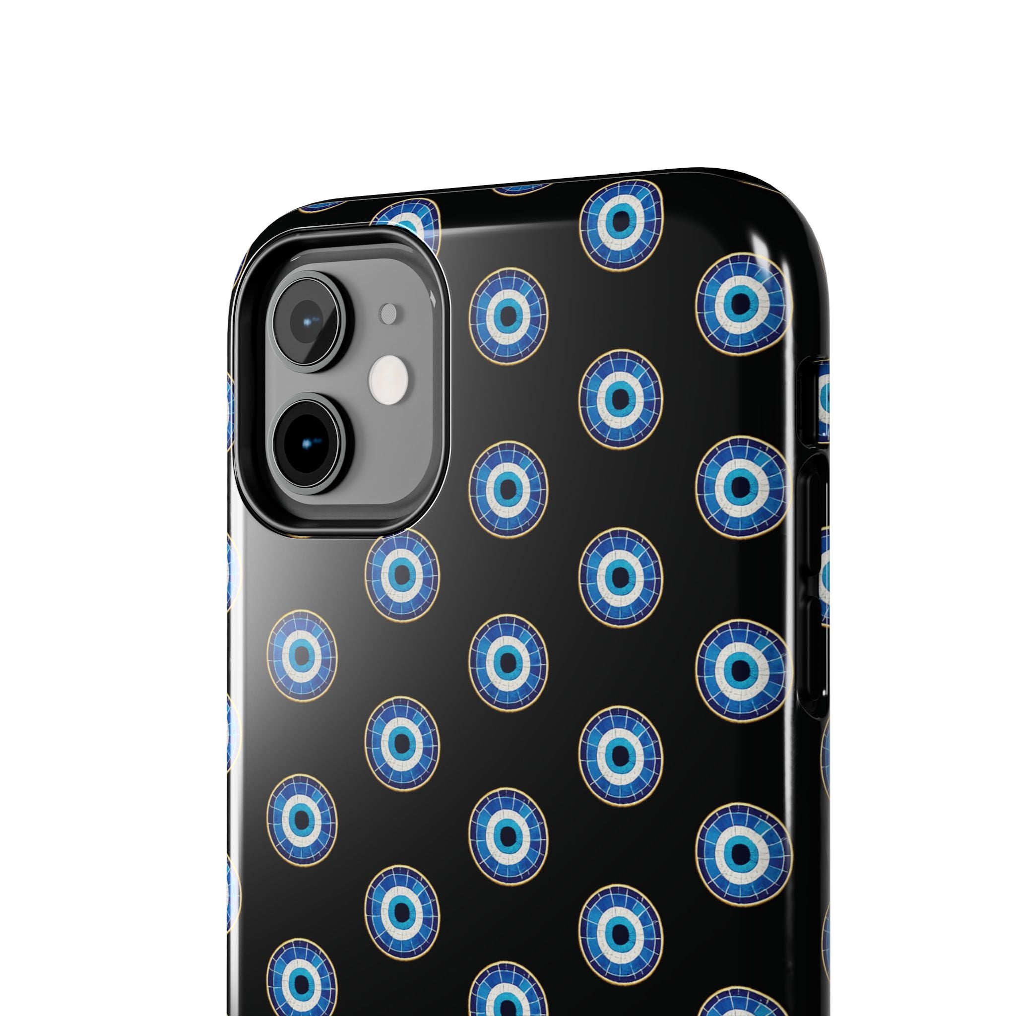 Evil Eye Pattern Tough Phone Case — Protective Blue Nazar Design