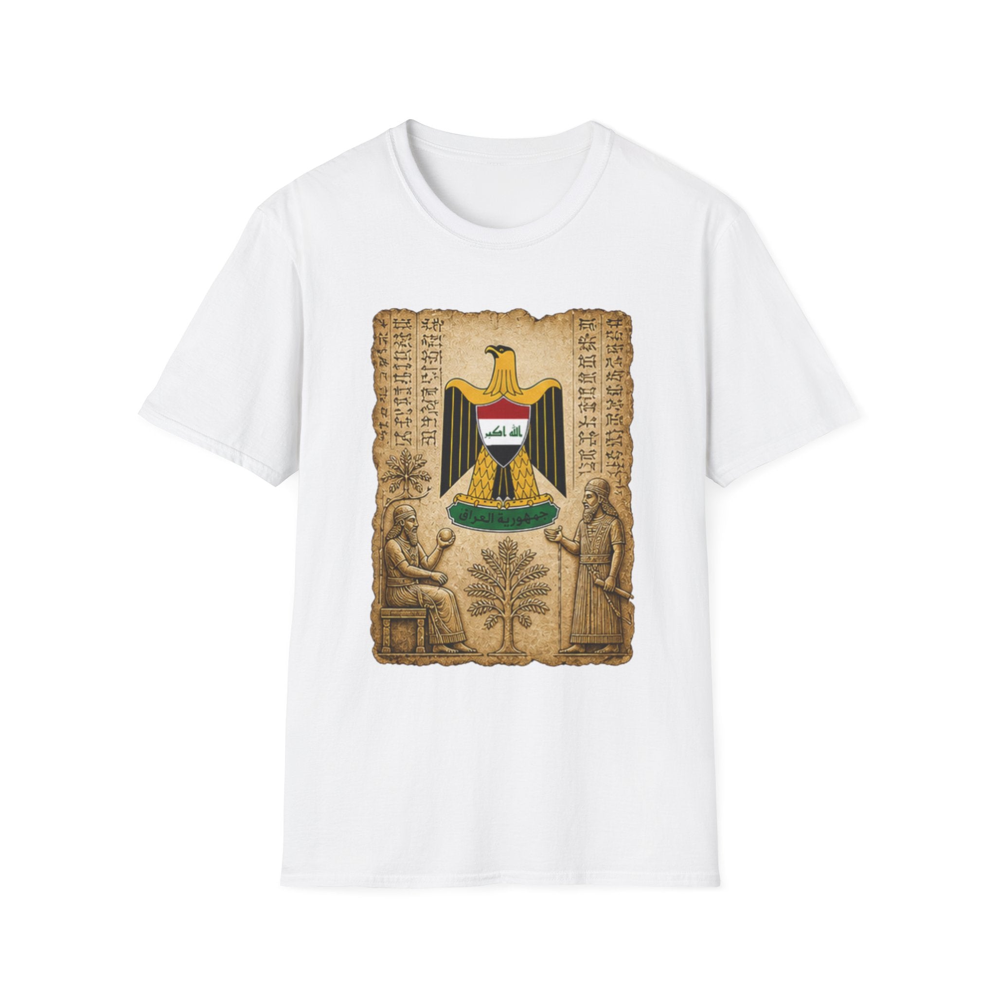 Iraq Eagle T‑Shirt — Vintage Mesopotamian Coat of Arms Design