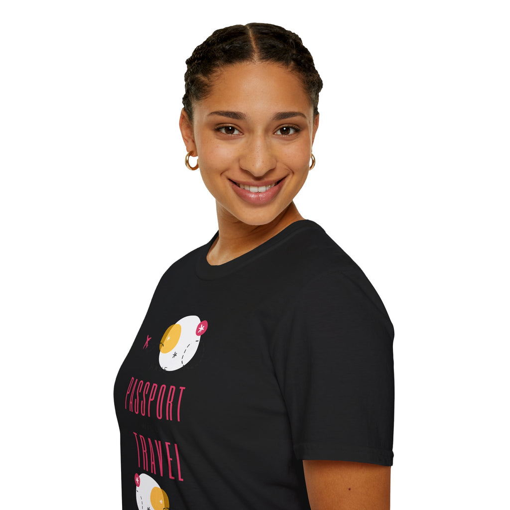 Passport & Travel Graphic T-Shirt — Cute Minimalist Travel Tee