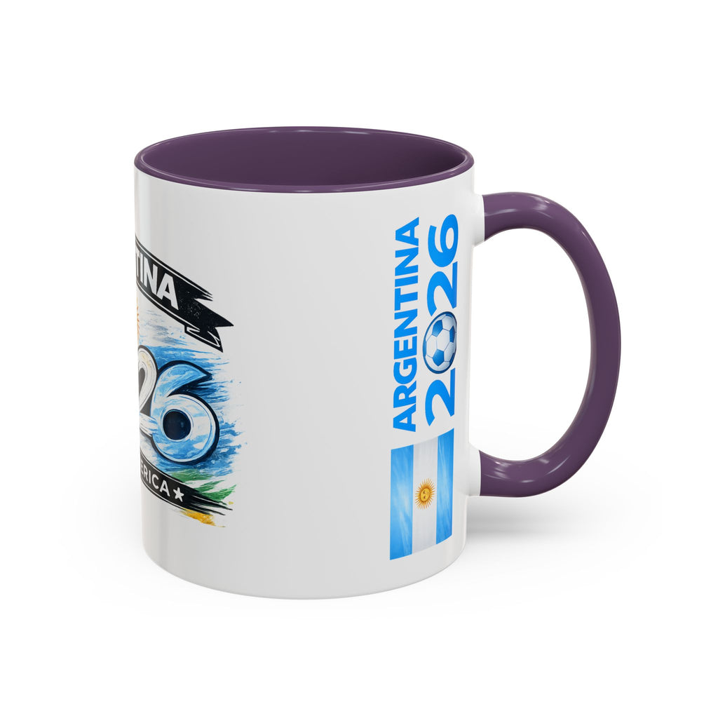 Argentina 2026 Soccer Cup Mug – Accent Coffee Cup (11/15oz)
