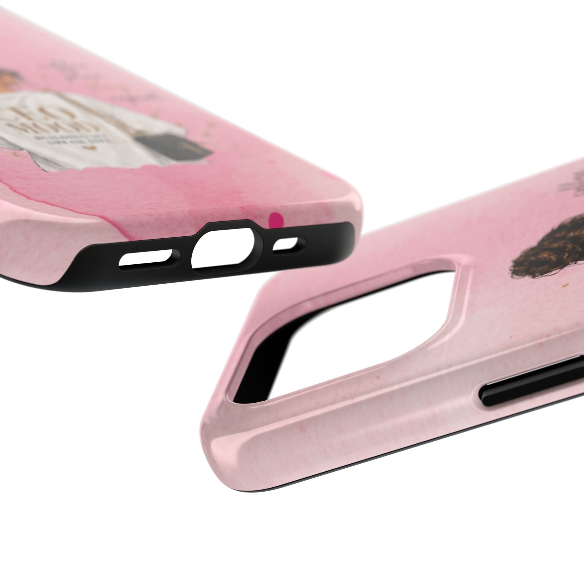 CEO Mood Tough Phone Case — "Coffee, Plan, Slay, Repeat" Pink Protective Cover