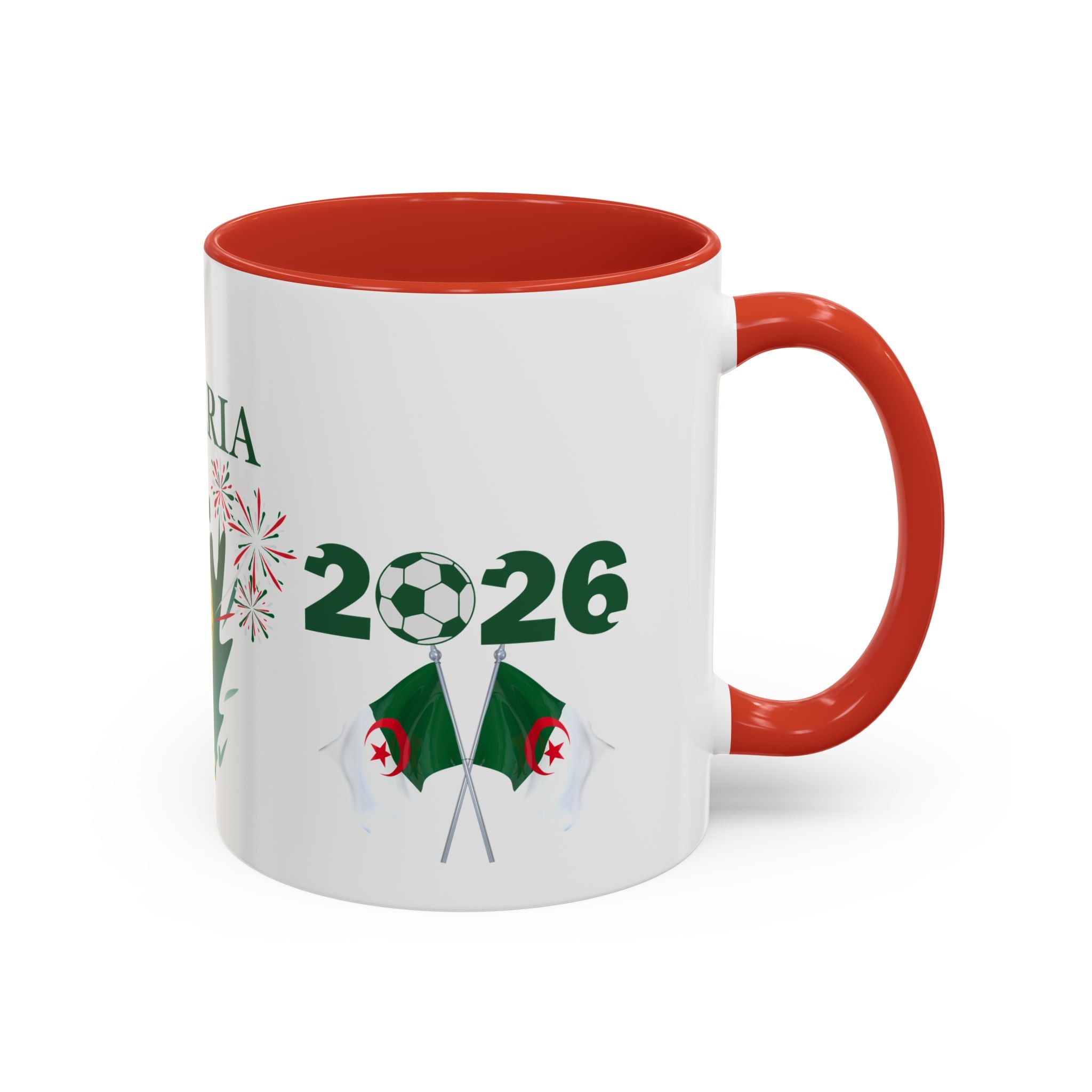Algeria 2026 Cup Coffee Mug - Soccer Fan Accent Mug
